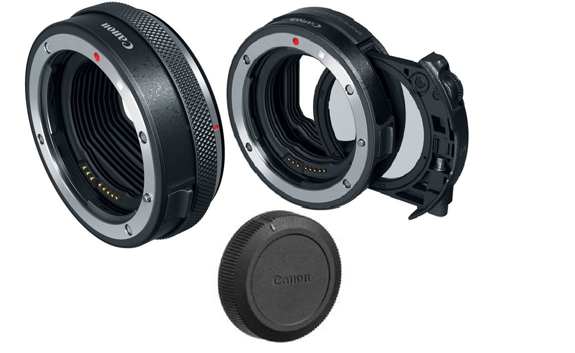 Canon EF-EOS R Control Ring Mount Adapter with Drop-In Filter Mount & Circular Polarizer - Compatible with Canon EOS R Cameras for Professional Photography & Videography