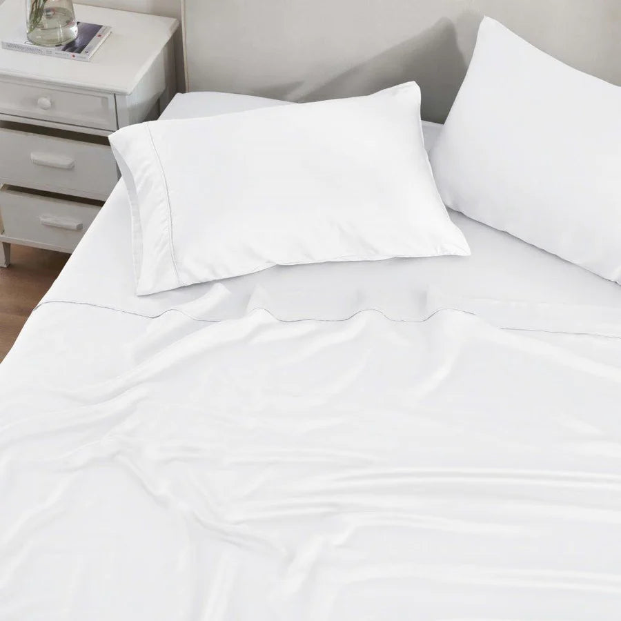 Premium 300 Thread Count Modal Bed Sheet Set from Beechwood - Deep Pocket Fitted Sheets for Queen/King Size Beds - Ultra Soft & Breathable Bedding for All-Season Comfort