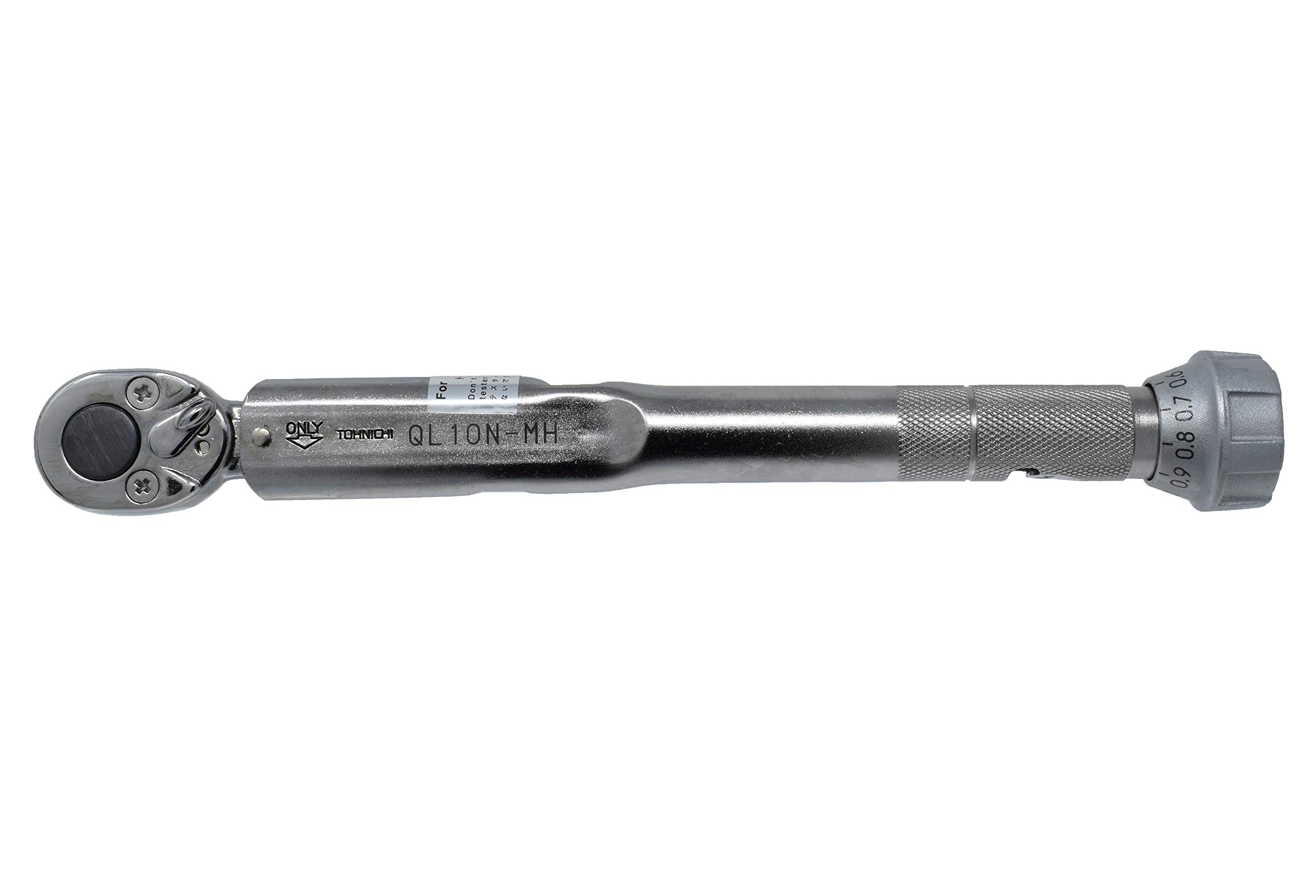 Tohnichi QL10N-MH Adjustable Torque Wrench 2-10 Nm - Precision Gray Metal Tool for Automotive, Bicycle & Mechanical Repairs | Perfect for DIY Projects & Professional Use