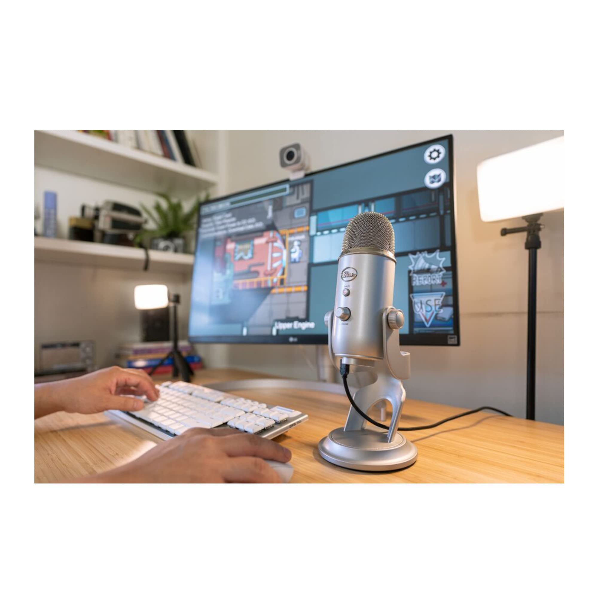 Blue Yeti USB Microphone Bundle with TX-100 Headphones, Boom Arm & Pop Filter - Professional Streaming, Podcasting & Gaming Setup (4-Piece Kit)