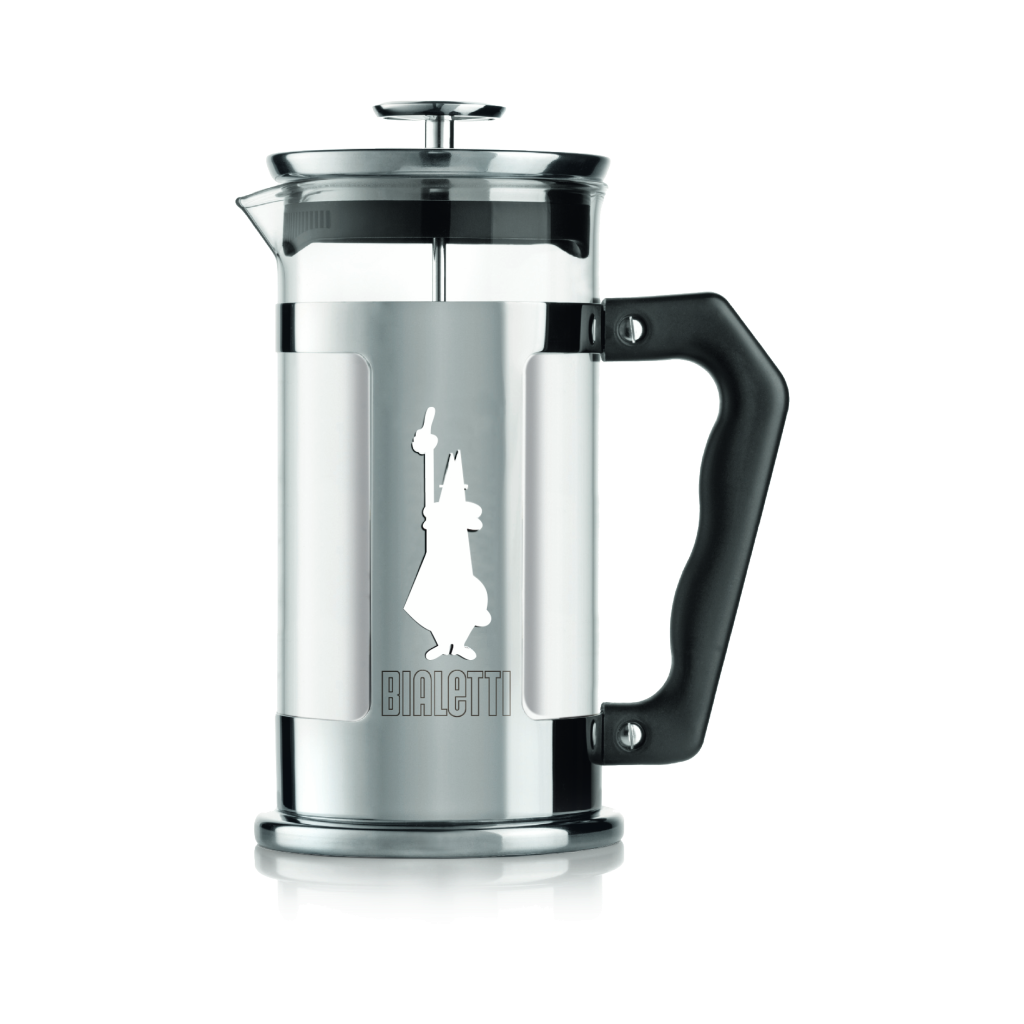 Bialetti Preziosa 4-Cup Stainless Steel French Press Coffee Maker - Perfect for Home, Office & Camping Brewing
