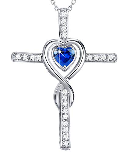 06. September Birthstone Blue Sapphire Necklace