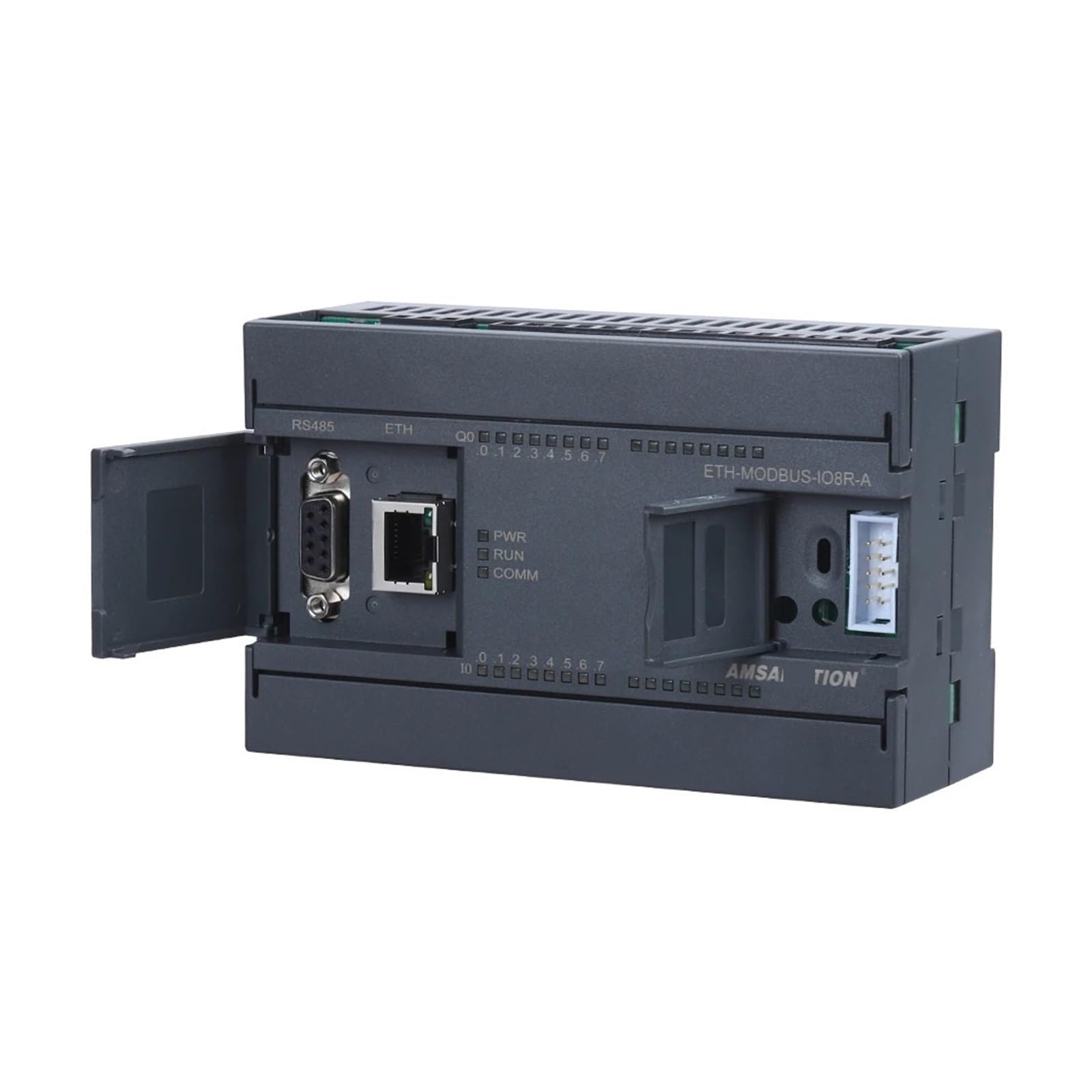 YUANFAHHH Ethernet to MODBUS Converter - ETH-MODBUS-IO8R-A PLC Module with 8 Digital I/O & 6 Analog Inputs, MODBUS TCP/RTU RS485 Protocol Converter for Industrial Automation, Data Acquisition, and Relay Control (Ethernet Port) - Perfect for Factory Automation, SCADA Systems, and Industrial IoT Applications