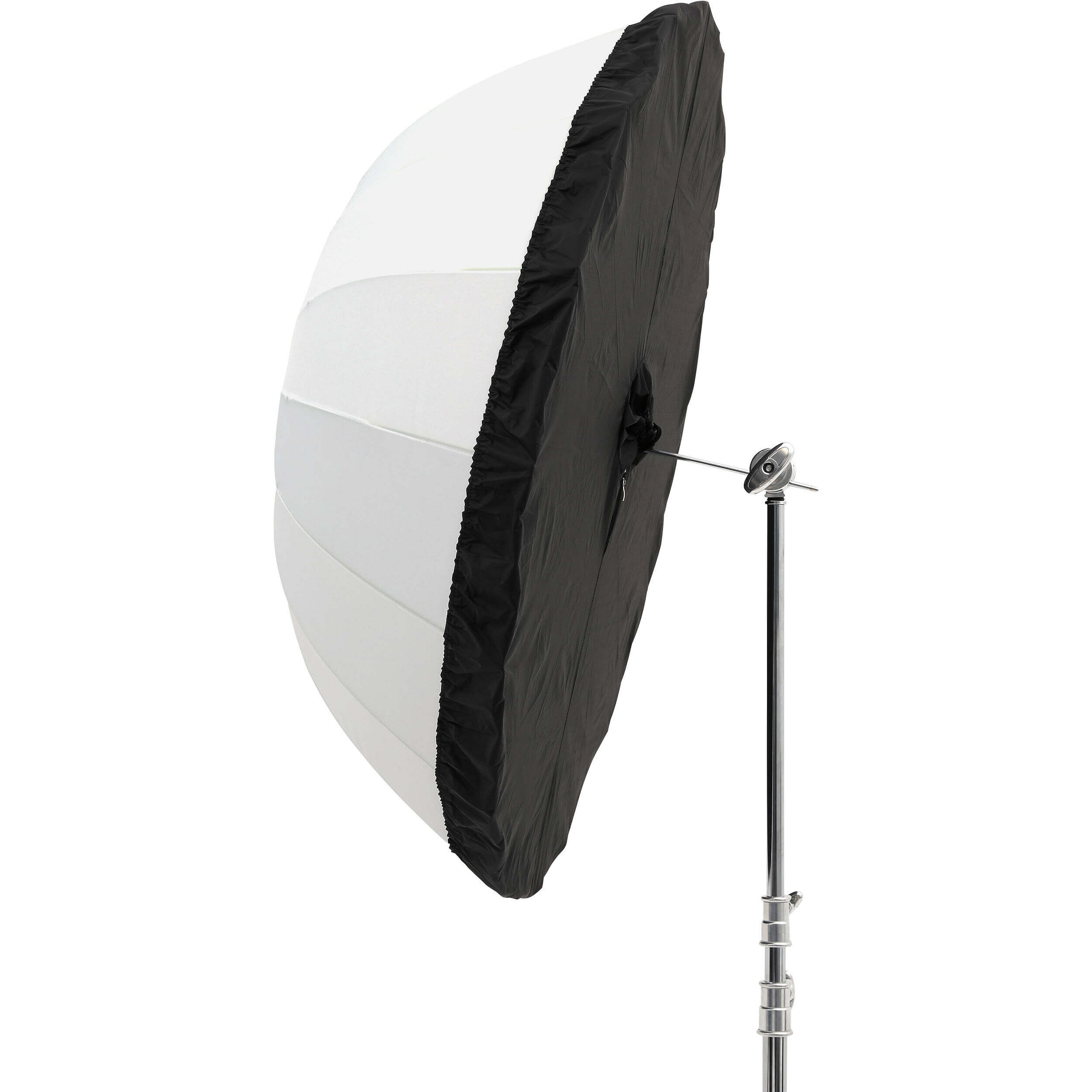 130cm Parabolic Shoot Through Umbrella with Black/Silver Cover - Professional Photography Lighting Modifier for Studio & Outdoor Portraits - Clearance Sale