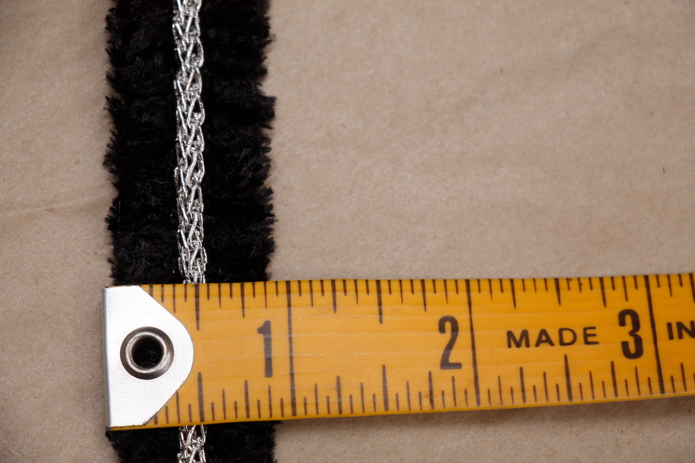 Black & Silver Chain Braid Trim for Jewelry Making, DIY Crafts, and Fashion Accessories - Perfect for Necklaces, Bracelets, and Clothing Embellishments