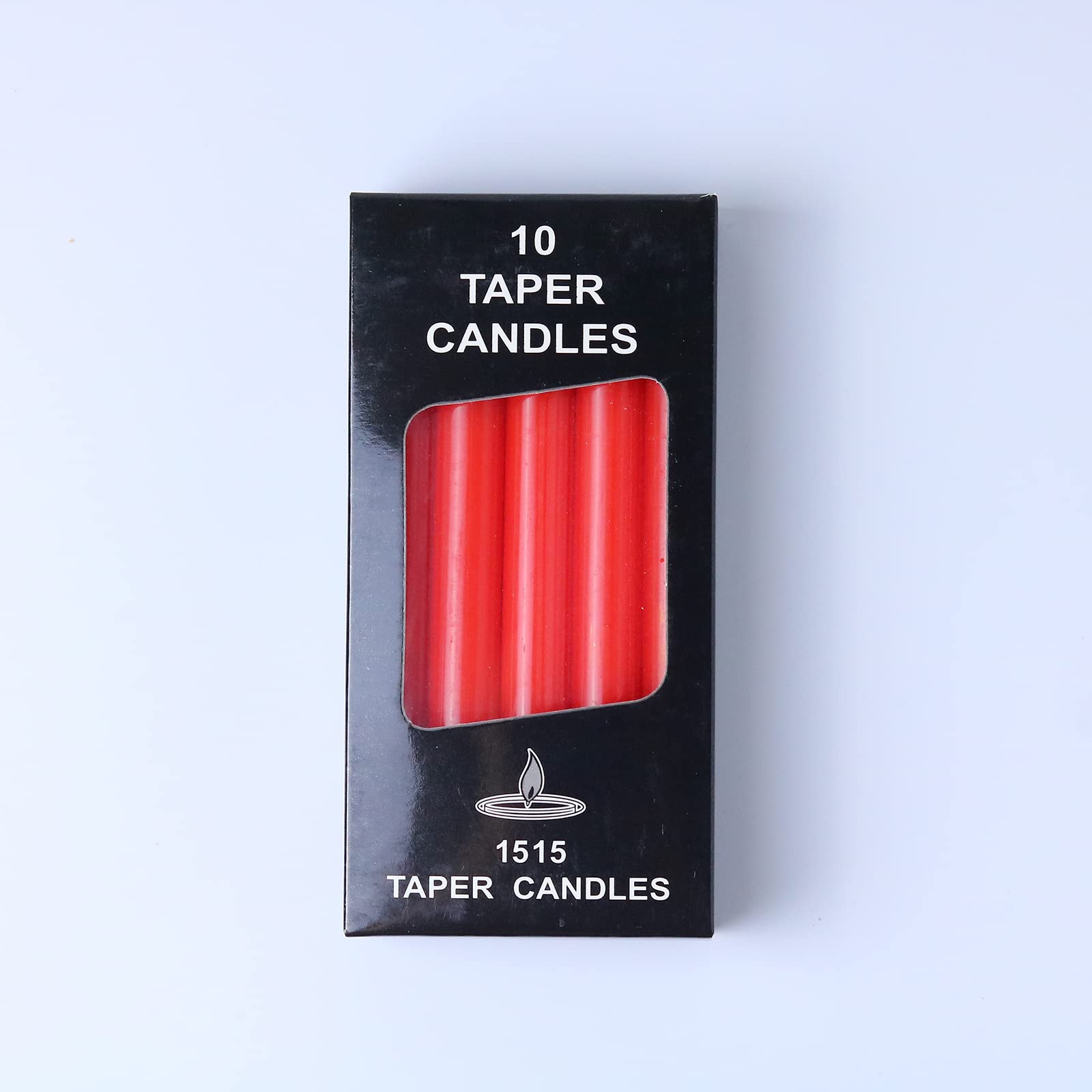 Red Column Candles 10-Pack, 6