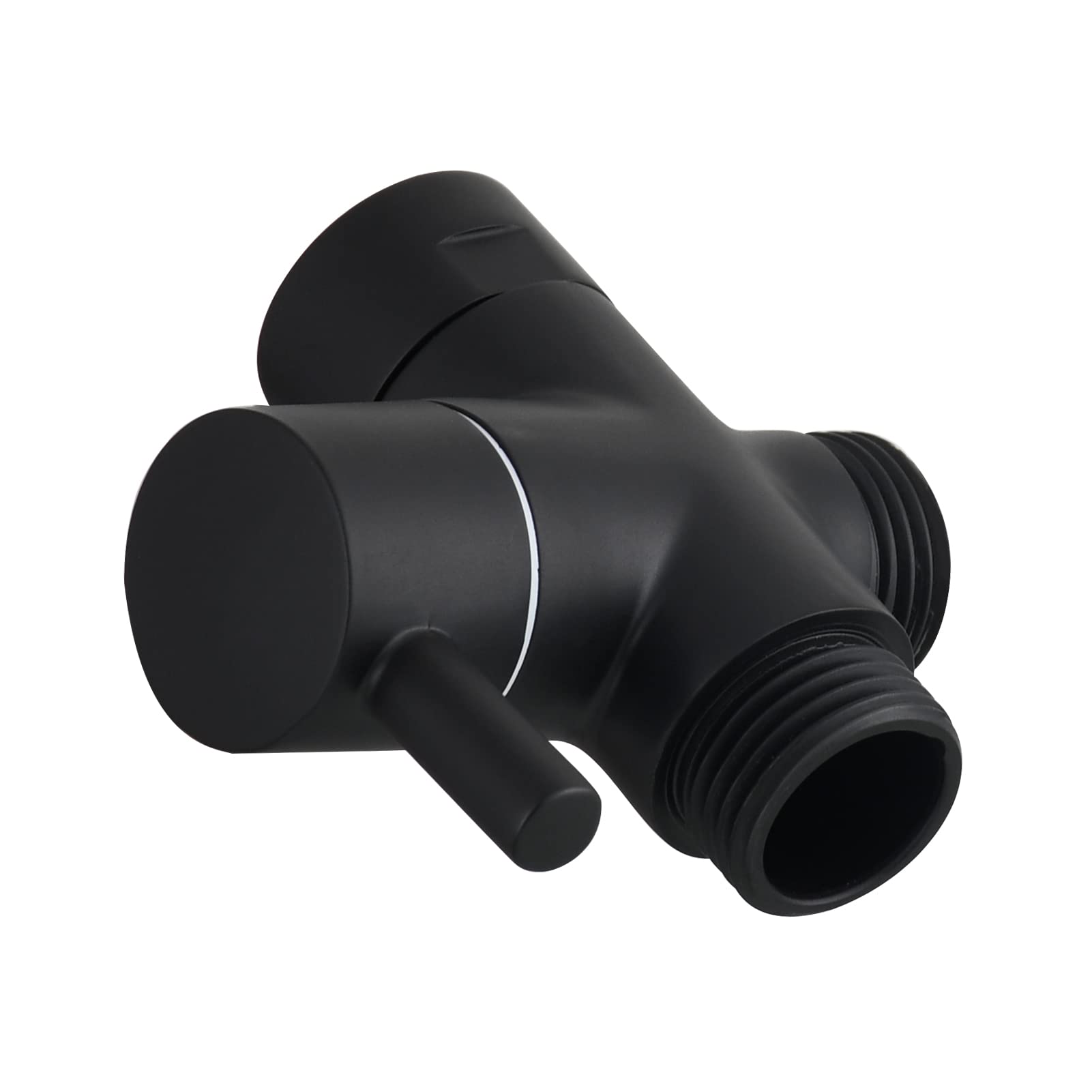 CIENCIA 3-Way Brass Shower Diverter Valve - G 1/2 Inch, Black Shower Parts for Hand Shower & Bath Faucet (Model DSF007C) | Perfect for Bathroom Renovation & Shower System Upgrade