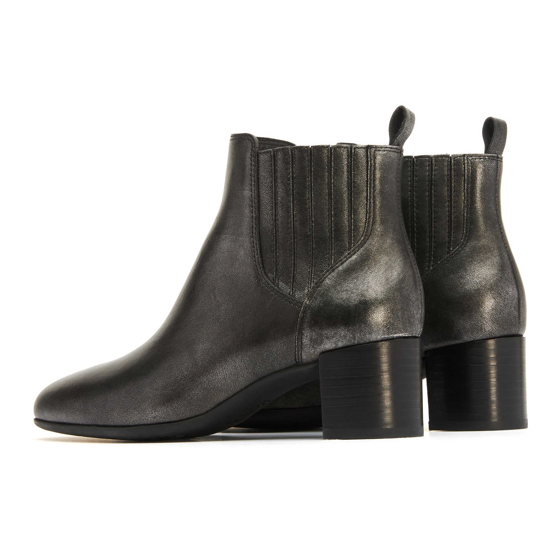 Abeo Plaza Chelsea Silver Metallic Women's Boots - Stylish & Comfortable for Work, Casual Outings & Evening Events