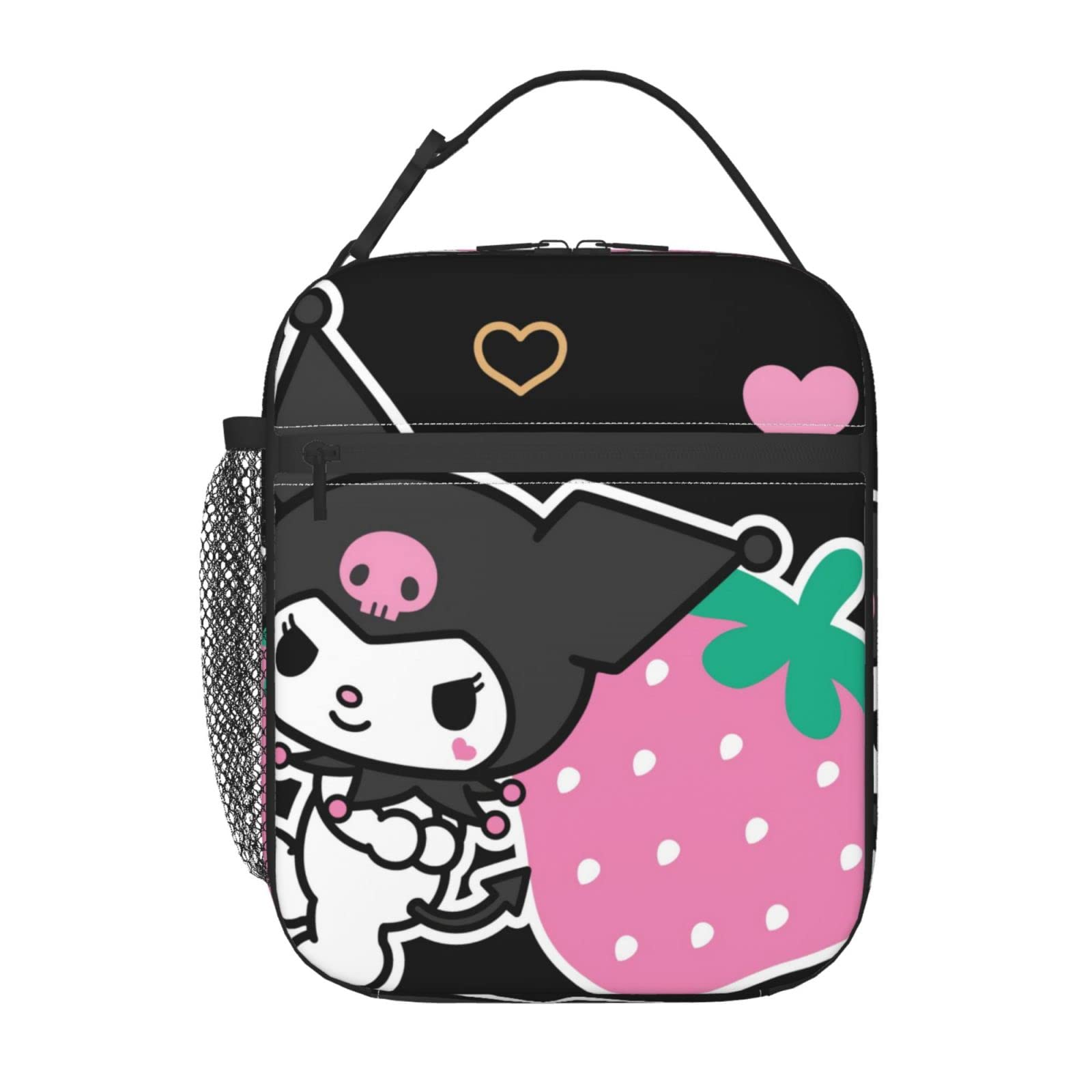 Kuromi Insulated Lunch Box - Reusable Thermal Lunch Bag for School, Office, Work & Travel - Leakproof Picnic Tote with Portable Storage - Perfect for Meal Prep, Outdoor Activities & Daily Commute