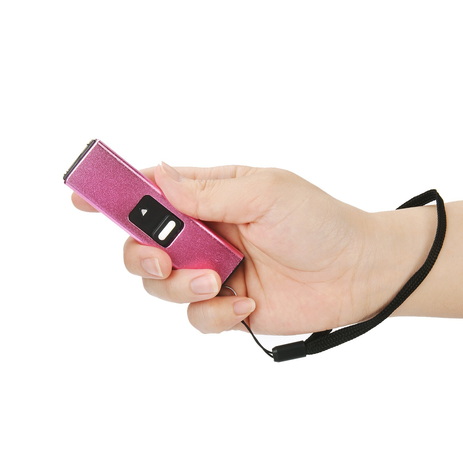 REAX Mini Stun Gun for Women - USB Rechargeable Self Defense Keychain with LED Flashlight & High Voltage Protection (Perfect for Night Jogging, Parking Lots & Personal Safety)