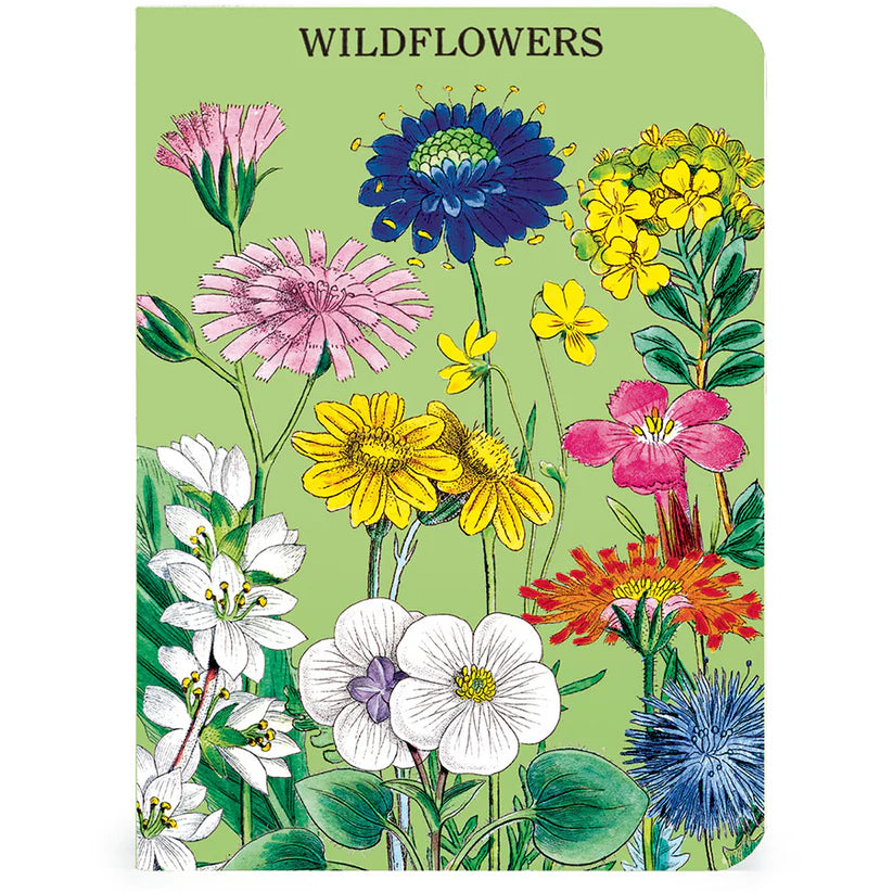 Cavallini & Co. Wildflowers Mini Notebook Set - 3 Pack Floral Journal for Writing, Sketching & Note Taking - Perfect for Travel, School & Office Use