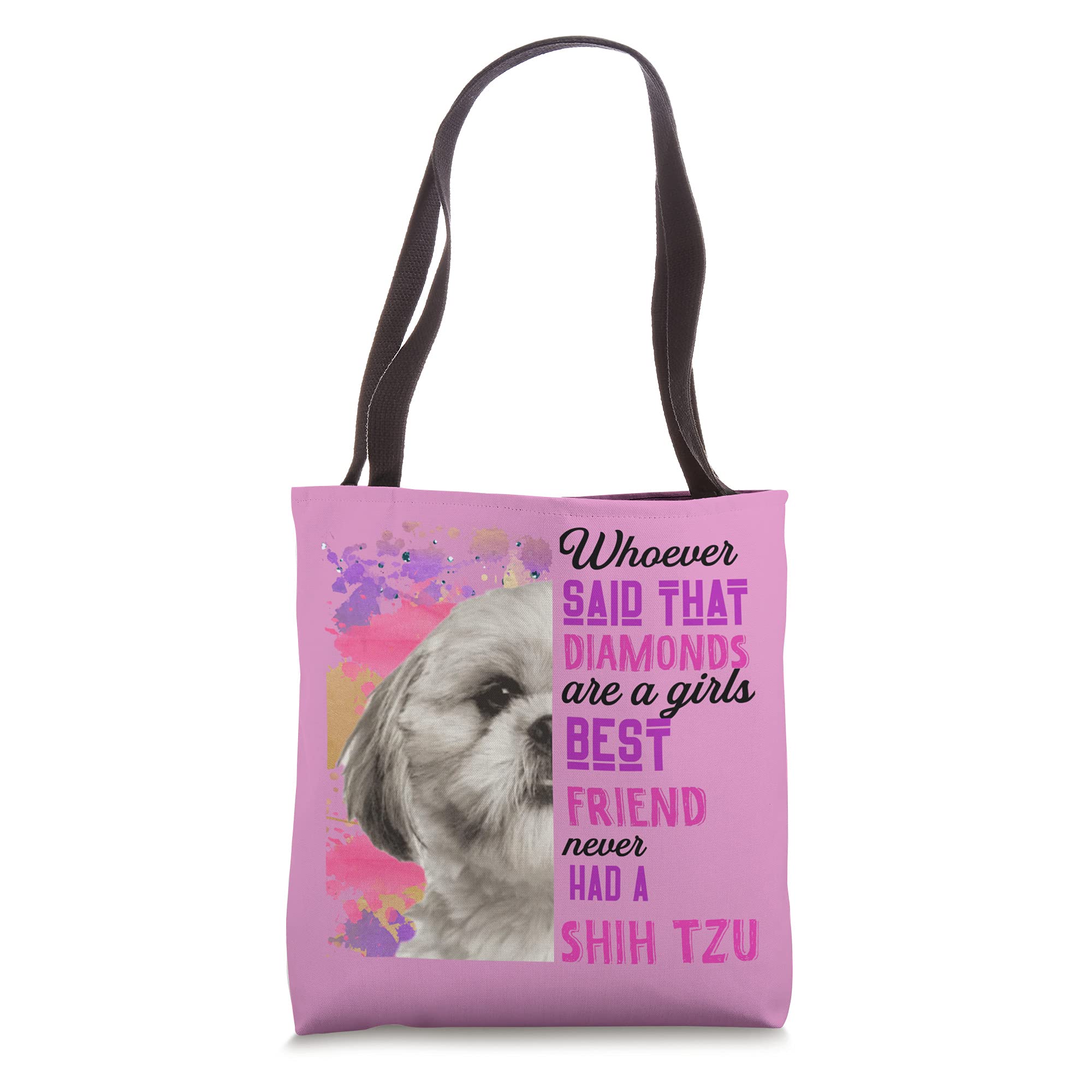 Funny Shih Tzu Dog Mom Tote Bag - Perfect Gift for Dog Lovers, Ideal for Grocery Shopping, Beach Trips & Daily Errands