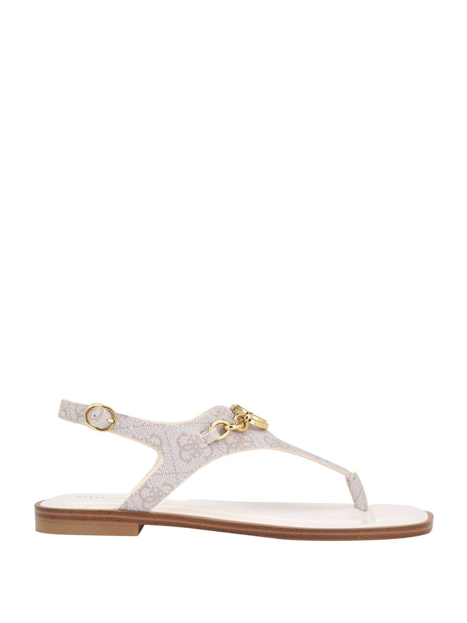 Ivory Rissy Logo Sandals for Women - Comfortable Summer Slide Sandals with Brand Logo - Perfect for Beach, Pool, and Casual Outings
