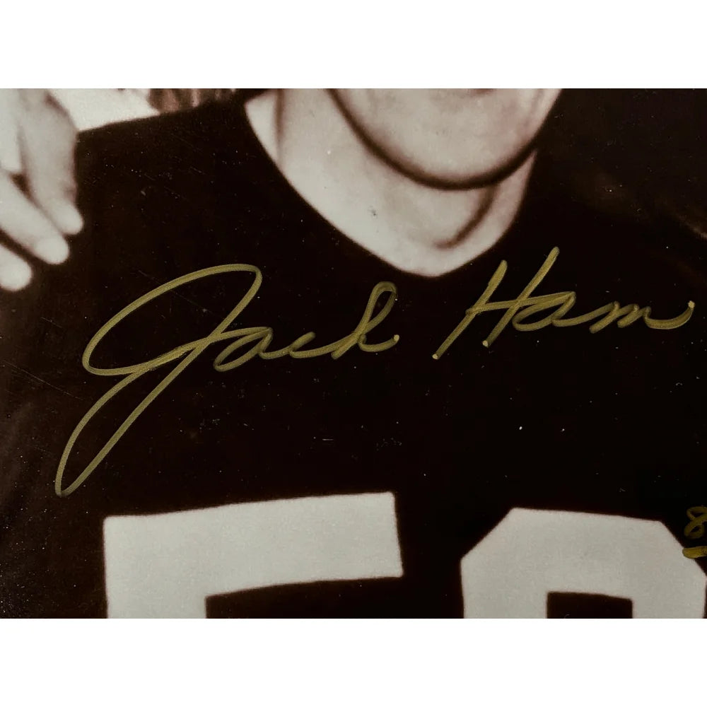 Jack Ham, Andy Russell, Lambert Autographed Steelers 16x20 Framed Photo - BAS Signed Pittsburgh Steelers Memorabilia - Perfect for Man Cave, Sports Bar, or Football Fan Gift
