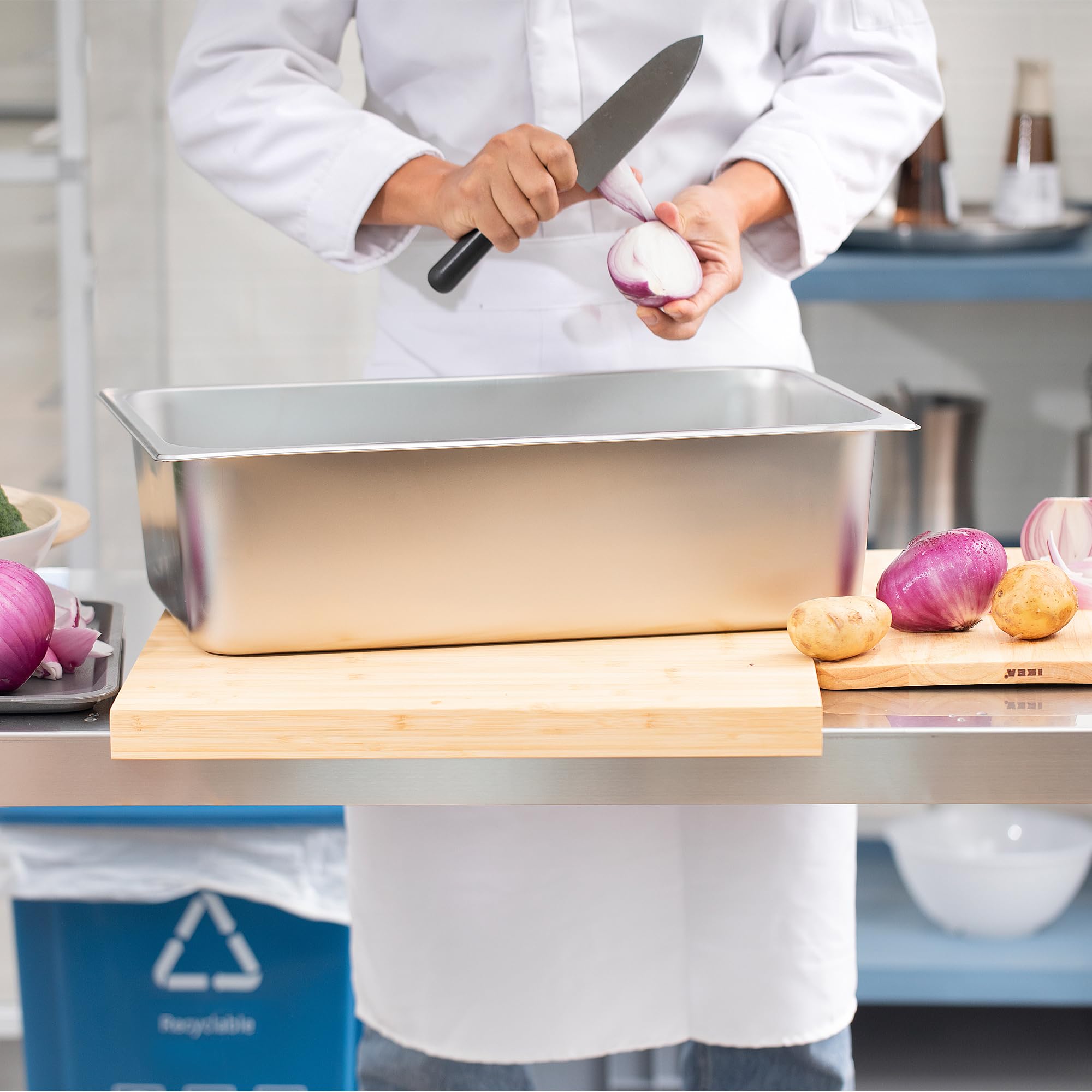 6-Pack Stainless Steel 6 Inch Deep Full Size Catering Pans - Commercial Food Storage & Steamer Pans for Hotels, Restaurants & Buffets - Durable Metal Food Trays for Steam Tables & Food Warmers - Perfect for Catering, Meal Prep & Bulk Food Service