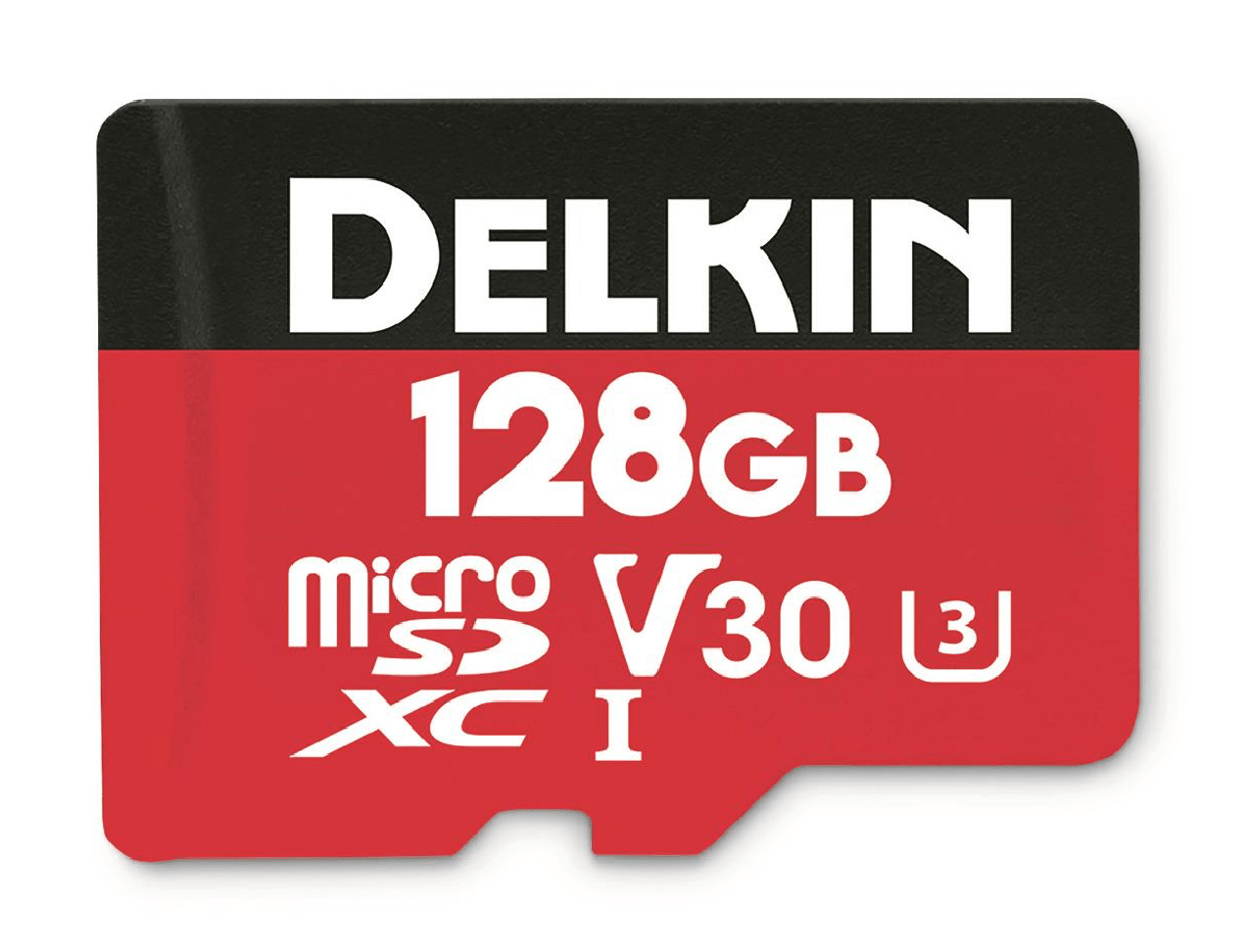 Delkin Devices 128GB U3 V30 MicroSDXC Memory Card - High Speed 4K Video Recording for Action Cameras, Drones, and GoPro Hero Cameras