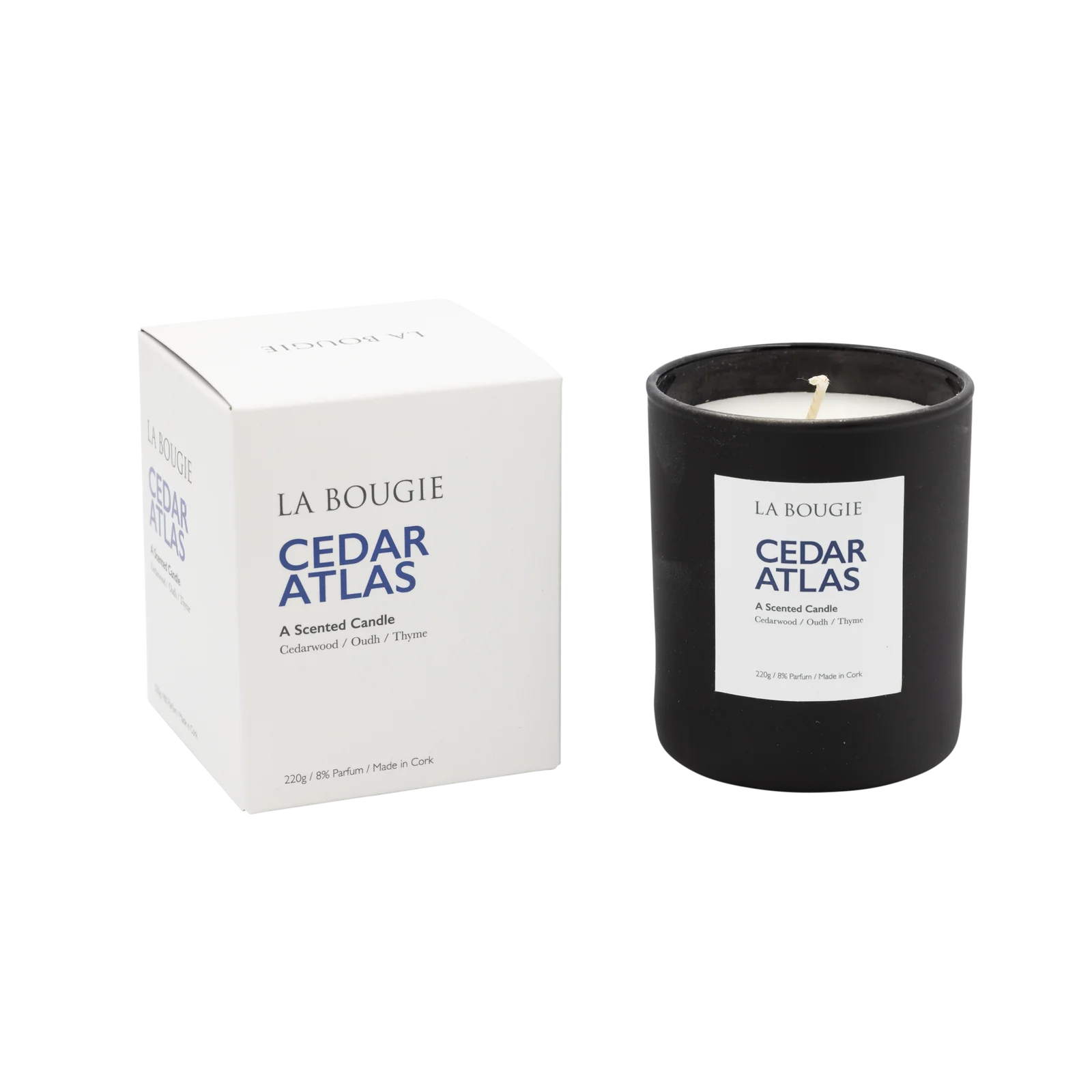 Premium Cedar Atlas Scented Candle - Natural Soy Wax, Long-Lasting Fragrance for Home, Office & Spa Relaxation - Perfect for Aromatherapy, Meditation & Romantic Ambiance