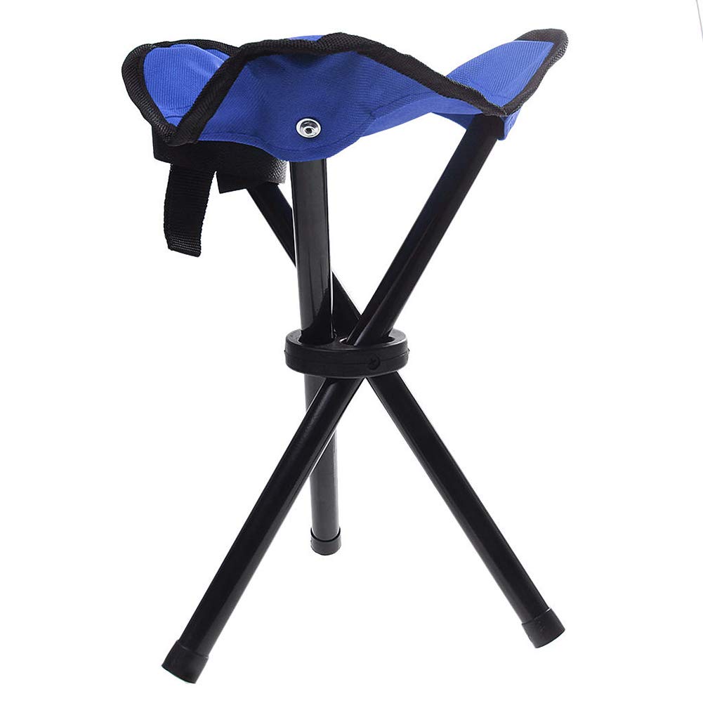 Portable Folding Camping Stool - Lightweight Tripod Chair for Outdoor Travel, Hiking, Fishing, Beach & Gardening | Compact Canvas Seat for Picnics, Concerts & Backpacking