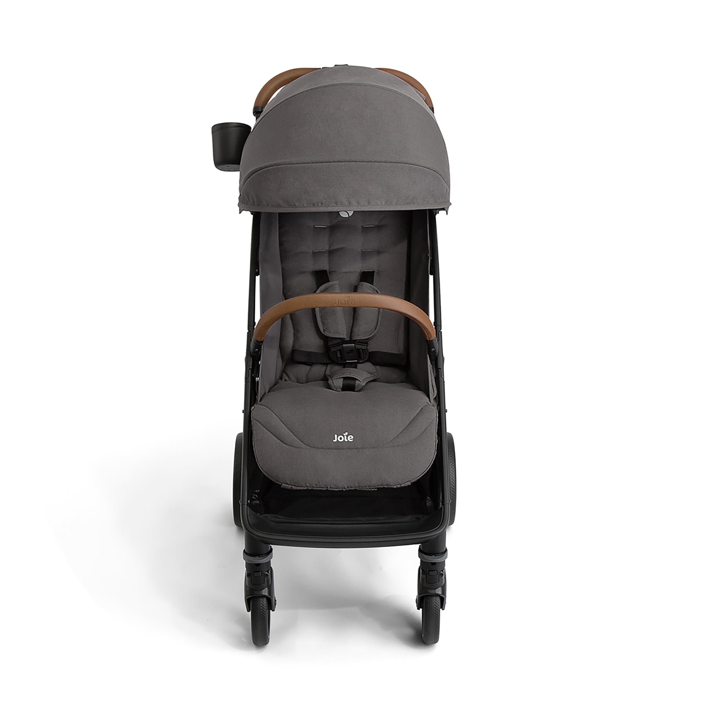 Nutmeg Compact Stroller - Lightweight Foldable Baby Stroller with One-Hand Fold, Travel-Friendly Design (Thunder Black) | Perfect for Air Travel, Shopping & City Walks