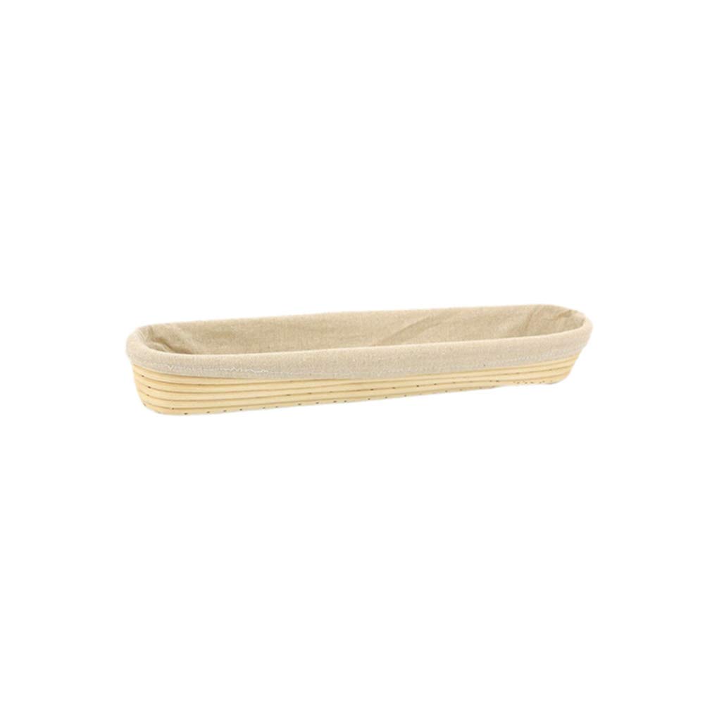 Liuqingwind Rattan Dough Proofing Basket with Cloth Cover - Perfect for Baguette, French Bread & Artisan Sourdough Fermentation | Ideal for Home Bakers & Bread Making Enthusiasts