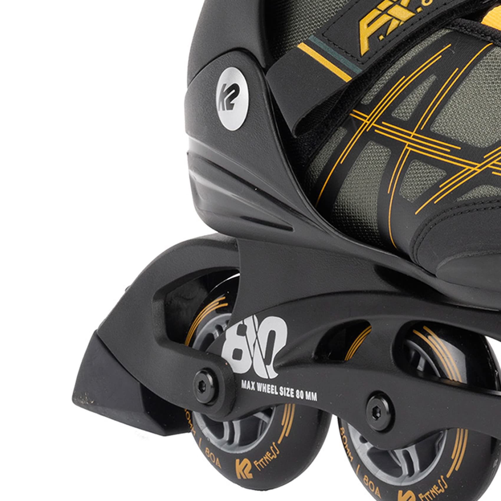 K2 FIT 80 Boa Men's Inline Skates - High-Performance Rollerblades for Fitness, Speed Skating & Urban Commuting
