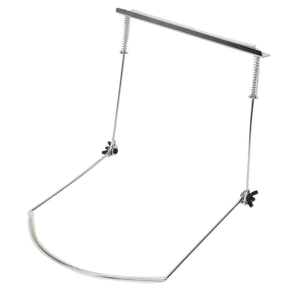 Premium Silver Harmonica Holder for 24-Hole Harmonicas - Adjustable Neck Strap & Hands-Free Bracket - Perfect for Live Performances, Practice Sessions & Street Musicians