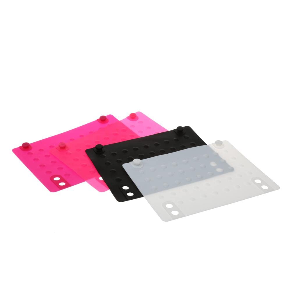 Heat Resistant Silicone Mat for Hair Straightener & Curling Iron - Non-Slip Rose Design for Styling Station & Vanity Table