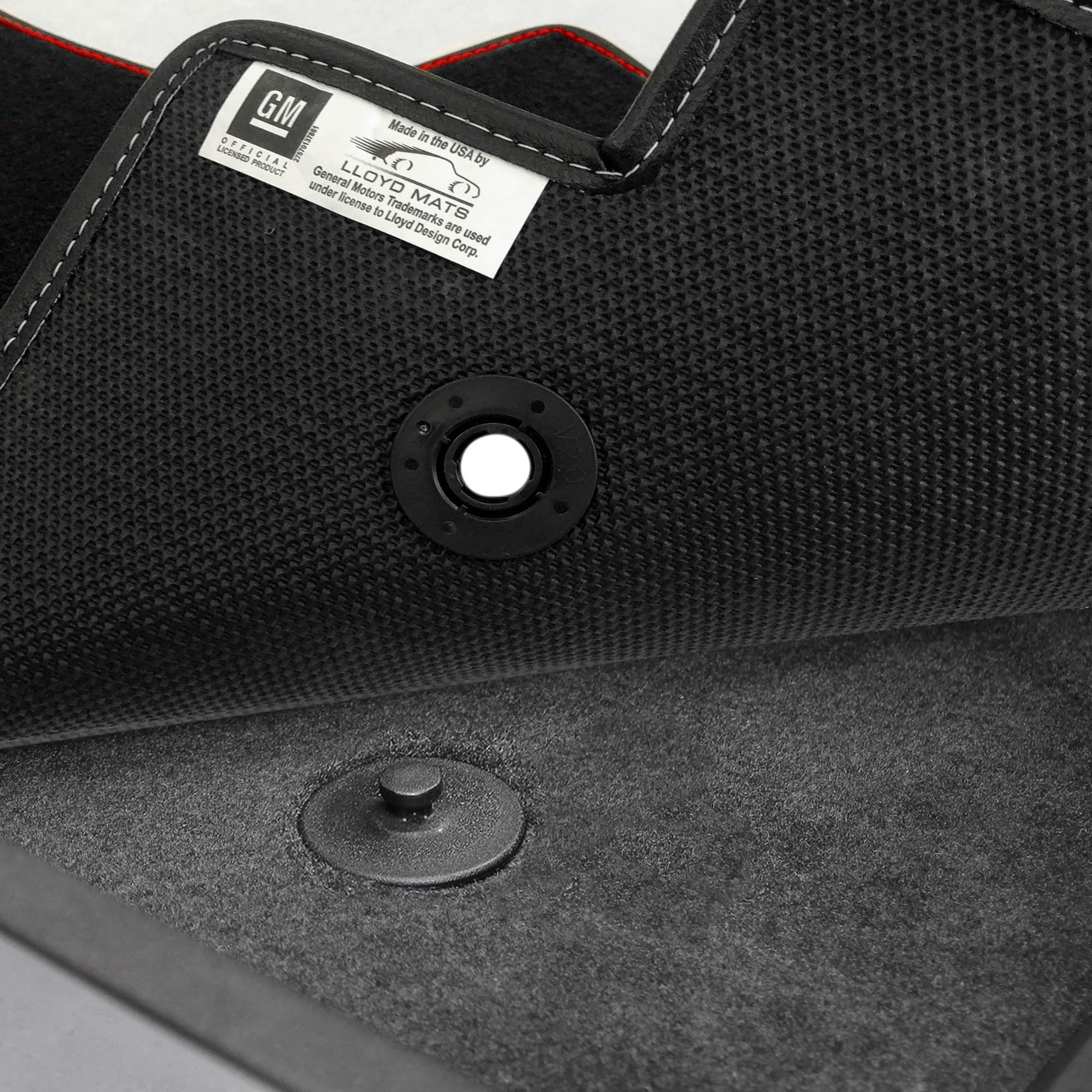 Premium Custom-Fit Carpeted Floor Mats for Corvette C8 2020-2024 - Luxury Car Floor Liners (2PC Combo with Carbon Stingray Logo, Charcoal) - Perfect for Daily Driving & Car Shows
