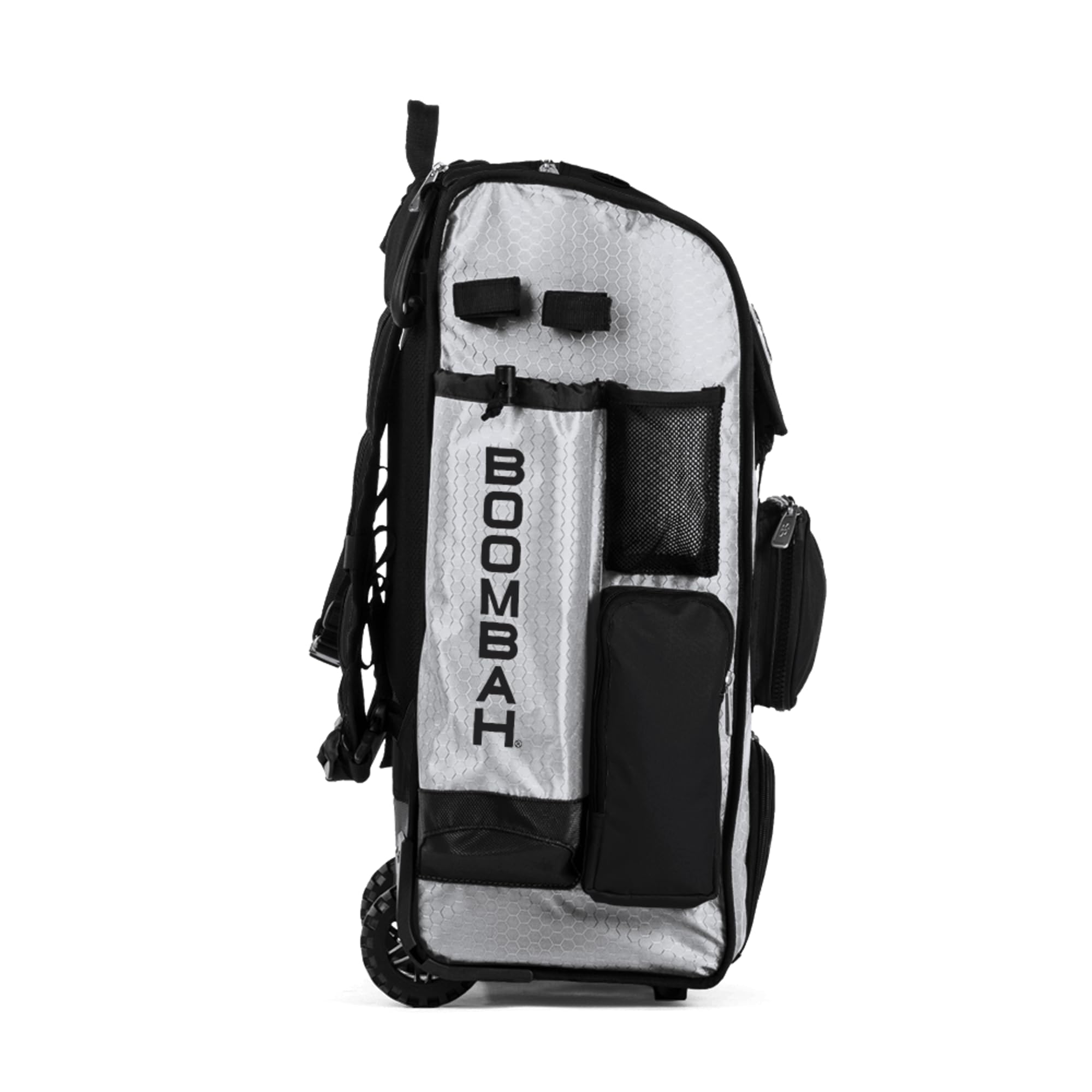 Boombah Superpack Hybrid Rolling Bat Bag - Wheeled & Backpack Style for Baseball & Softball Players | Perfect for Travel & Team Practices