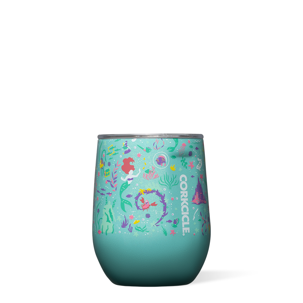 Disney Princess Stemless Wine Glass - Elegant 15oz Cup for Kids & Adults - Perfect for Birthday Parties, Disney Themed Events & Home Decor