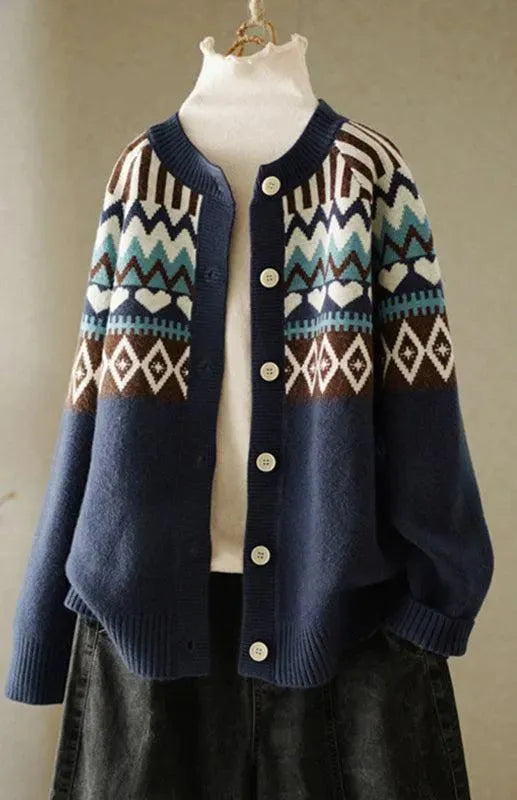 Women's Loose Fit Cardigan Sweater - Soft Knit Open Front Long Sleeve Cover-Up for Casual Wear, Office & Lounge