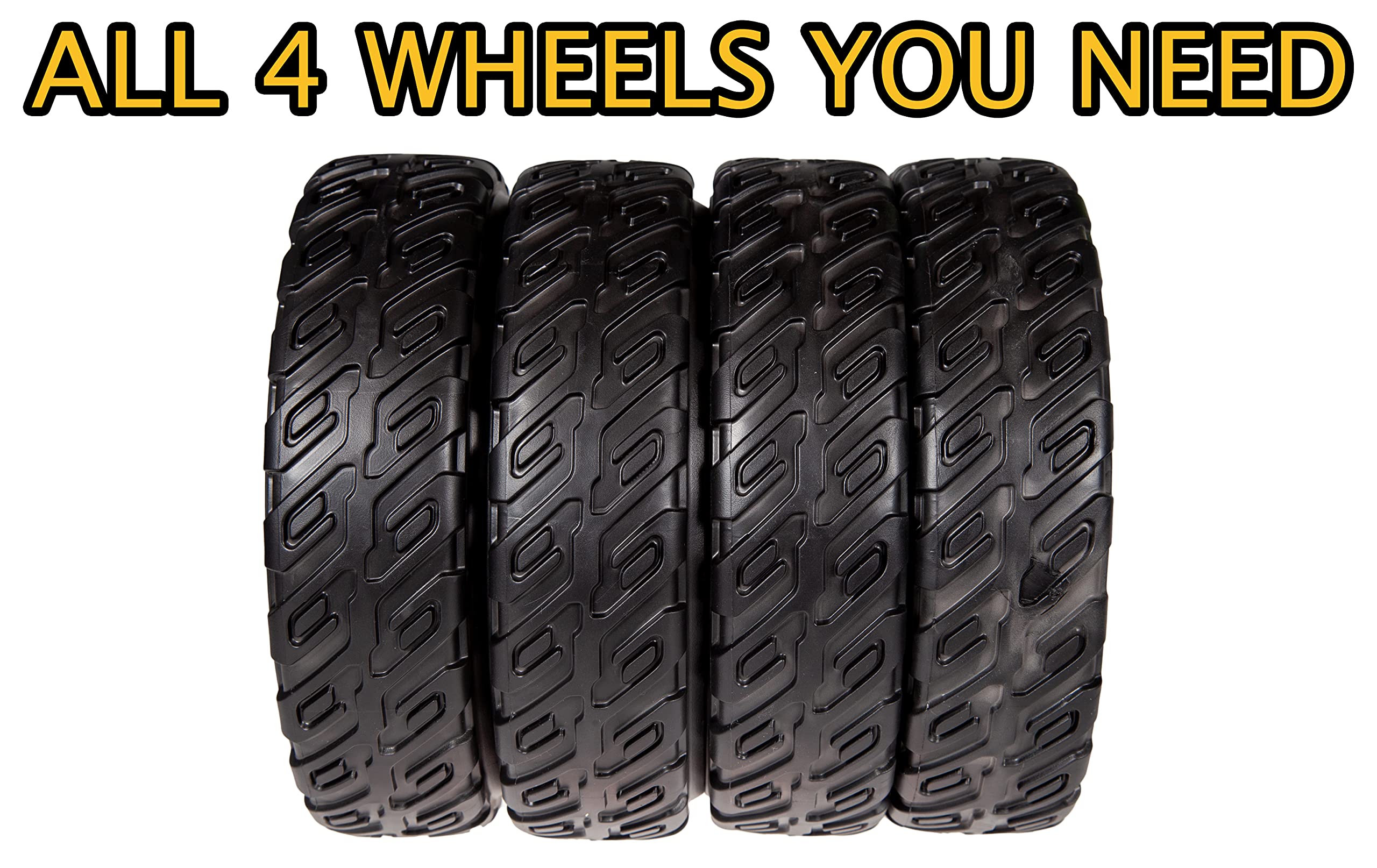 Honda HRN216 Lawn Mower Wheel Replacement Kit - 2x 42710-VR8-N00ZA & 2x 44710-VR8-N00ZA Wheels - Perfect for Lawn Maintenance and Yard Care