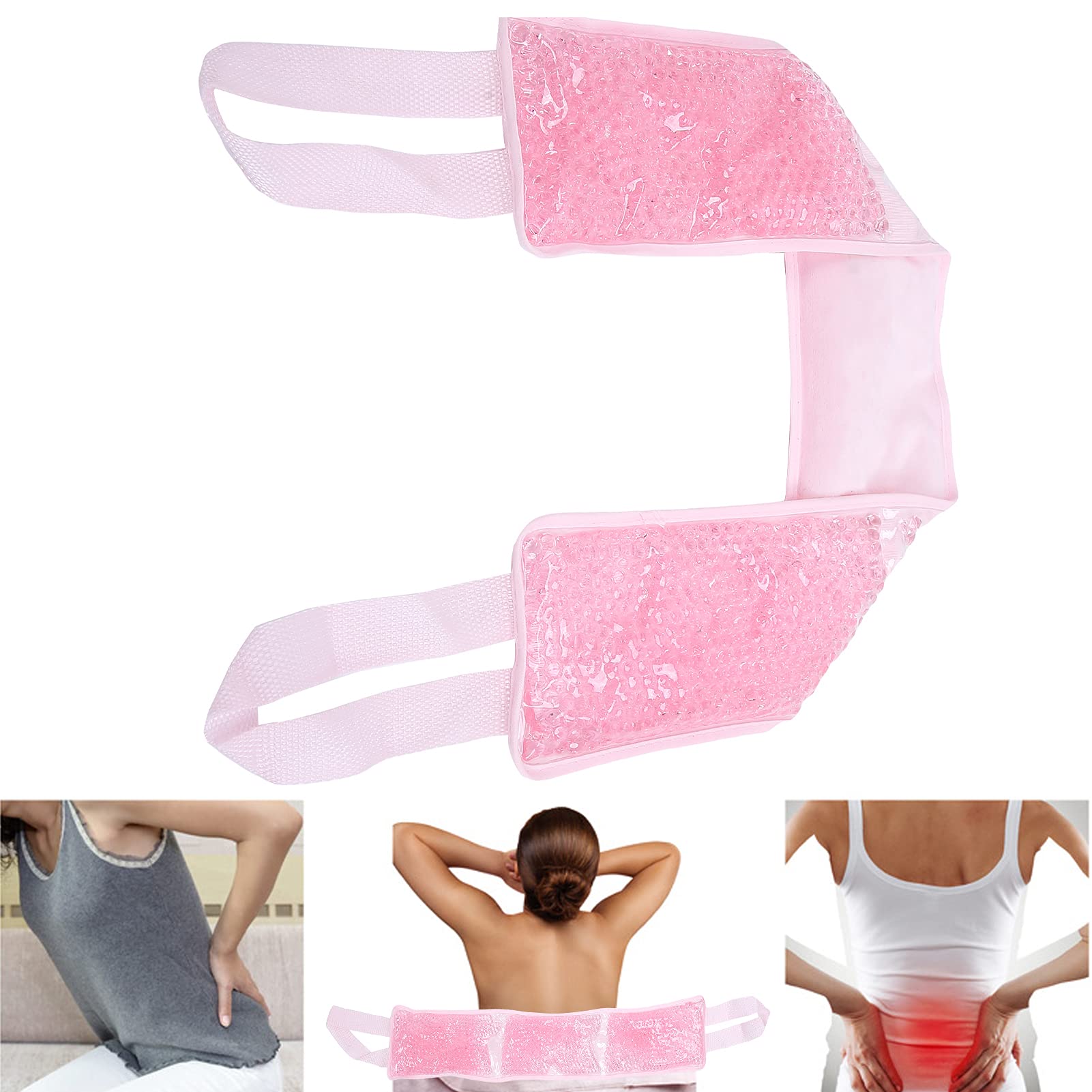 QIRG Hot & Cold Therapy Wrap for Shoulder Pain Relief - Reusable Gel Ice Pack for Swelling, Injuries, and Muscle Recovery (Pink Polar Animals Design) - Perfect for Post-Surgery, Sports Injuries, and Arthritis Pain Management