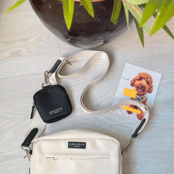 Durable Adjustable Bag Strap for Dog Walking - Oyster White - Perfect for Pet Owners & Outdoor Adventures