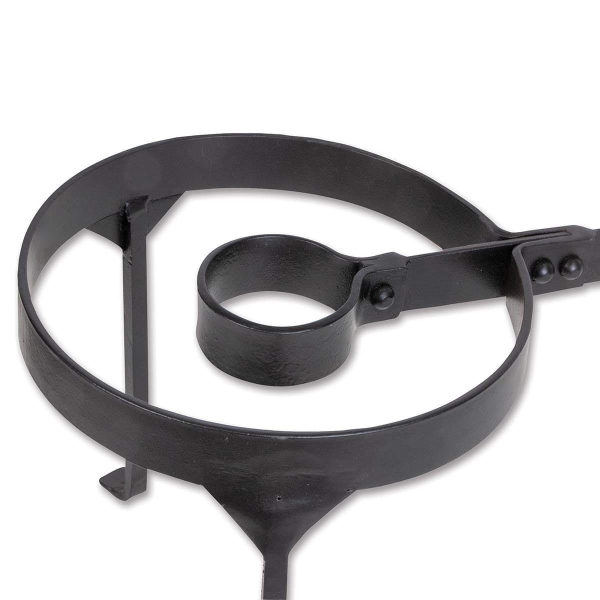 Hand Forged Medieval Viking Iron Cooking Tripod Stand for Campfire - Authentic Reenactment Gear for Outdoor Cooking, BBQ & Historical Events
