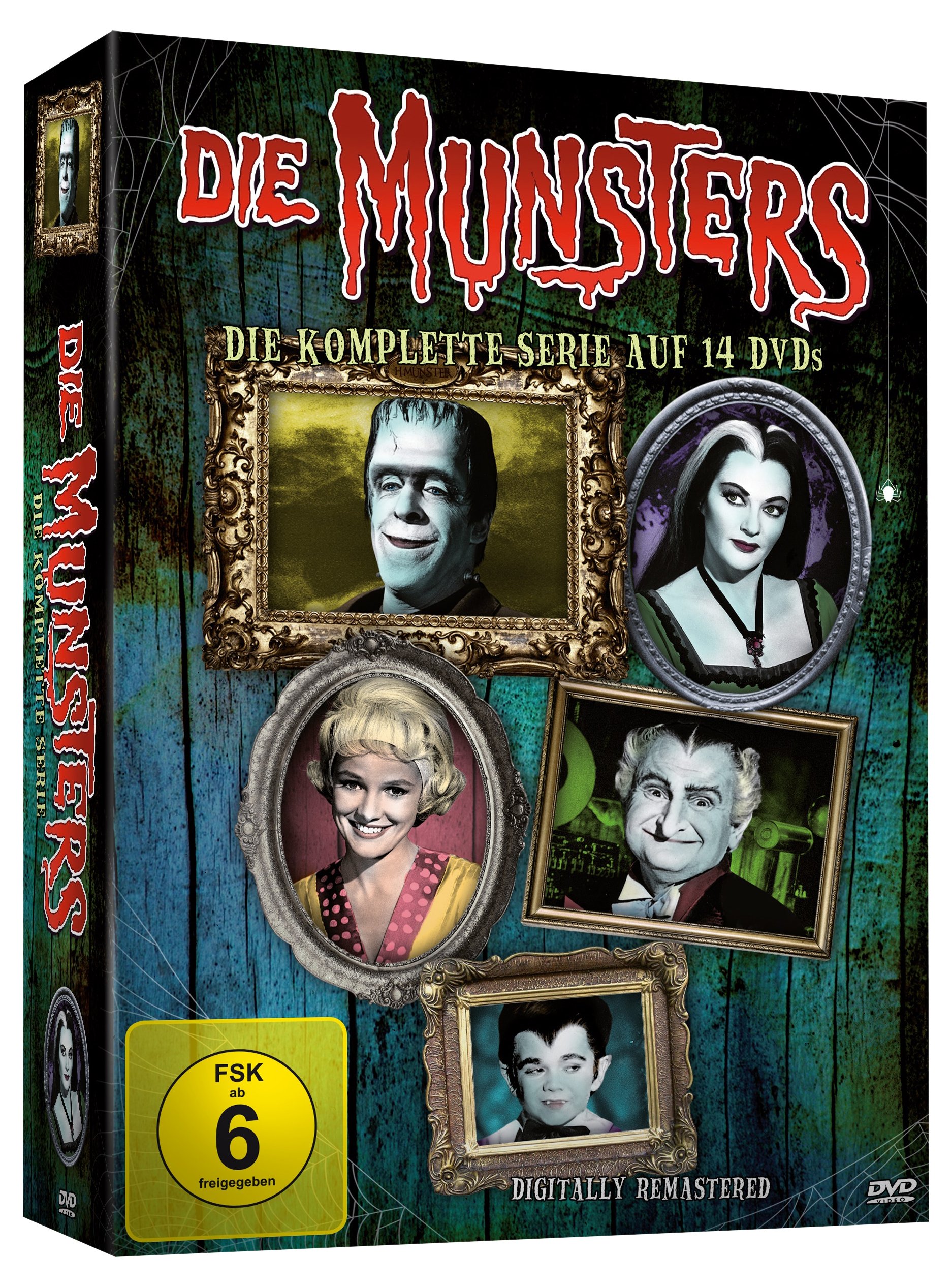 The Munsters: Complete Series DVD Box Set (14 Discs) – Classic TV Show Collection for Halloween & Family Movie Nights
