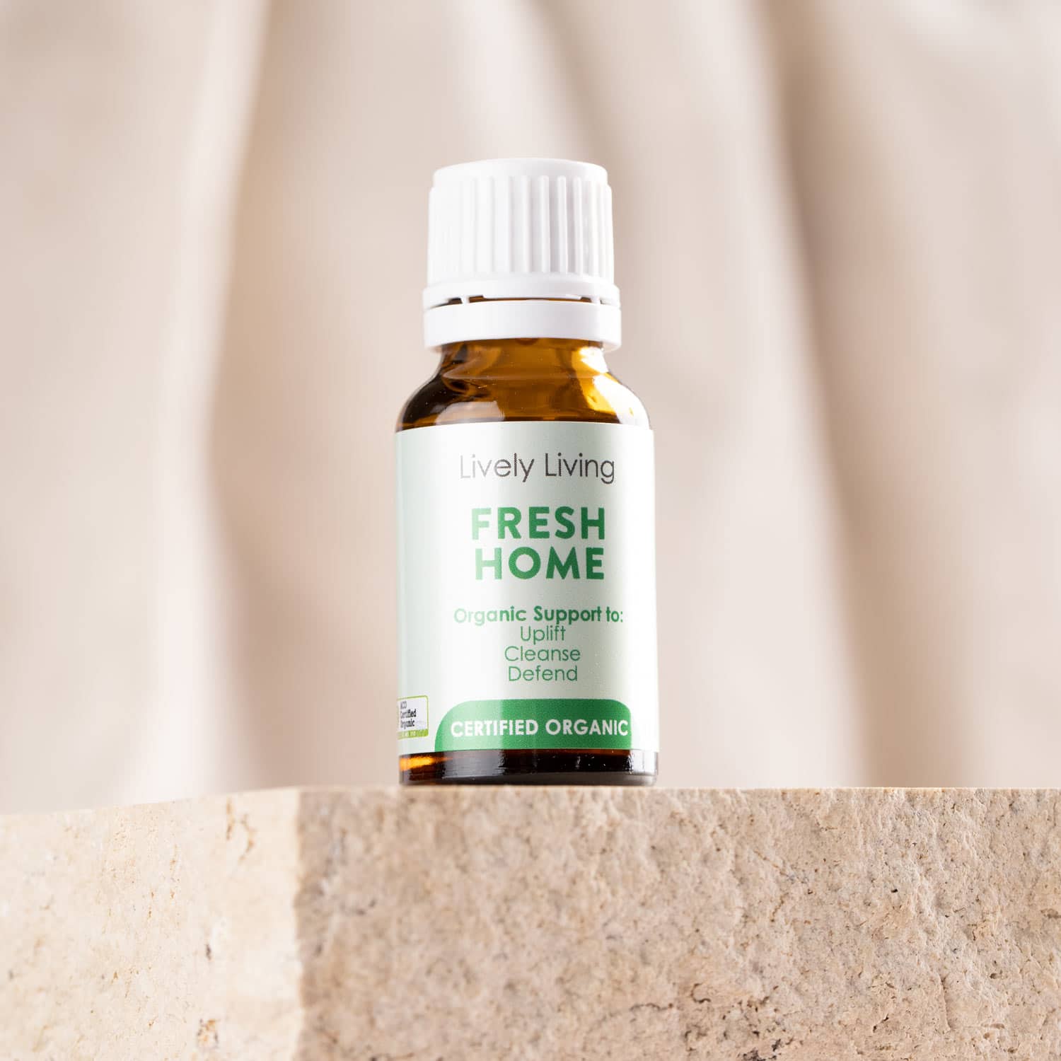 Certified Organic Fresh Home Essential Oil - 15ml Pure Aromatherapy Oil for Relaxation, Stress Relief & Home Fragrance