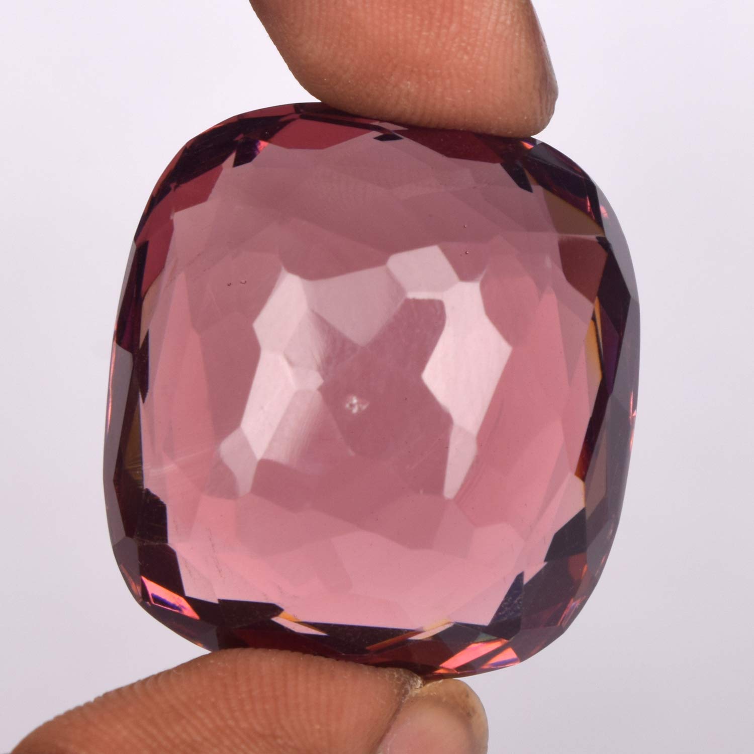 GEMHUB Natural Alexandrite Loose Stone 80-100 Carat Cushion Cut Color Changing Gemstone for Jewelry Making - Engagement Rings, Necklaces & Custom Designs
