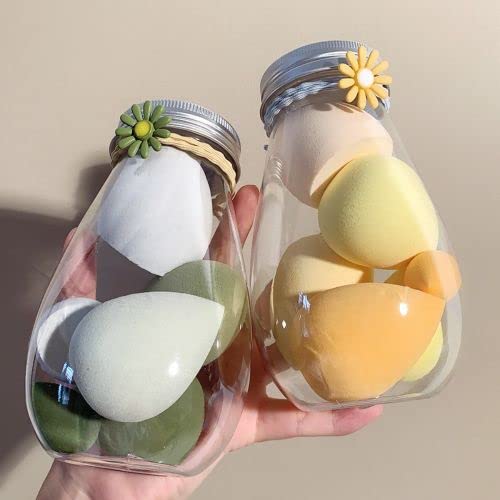 6-Piece AIR BEAUTY Cosmetic Makeup Sponge Set - Foundation Blending Puff, Powder Applicator & Beauty Blender Tool (Multicolor) | Perfect for Liquid, Cream & Powder Makeup Application