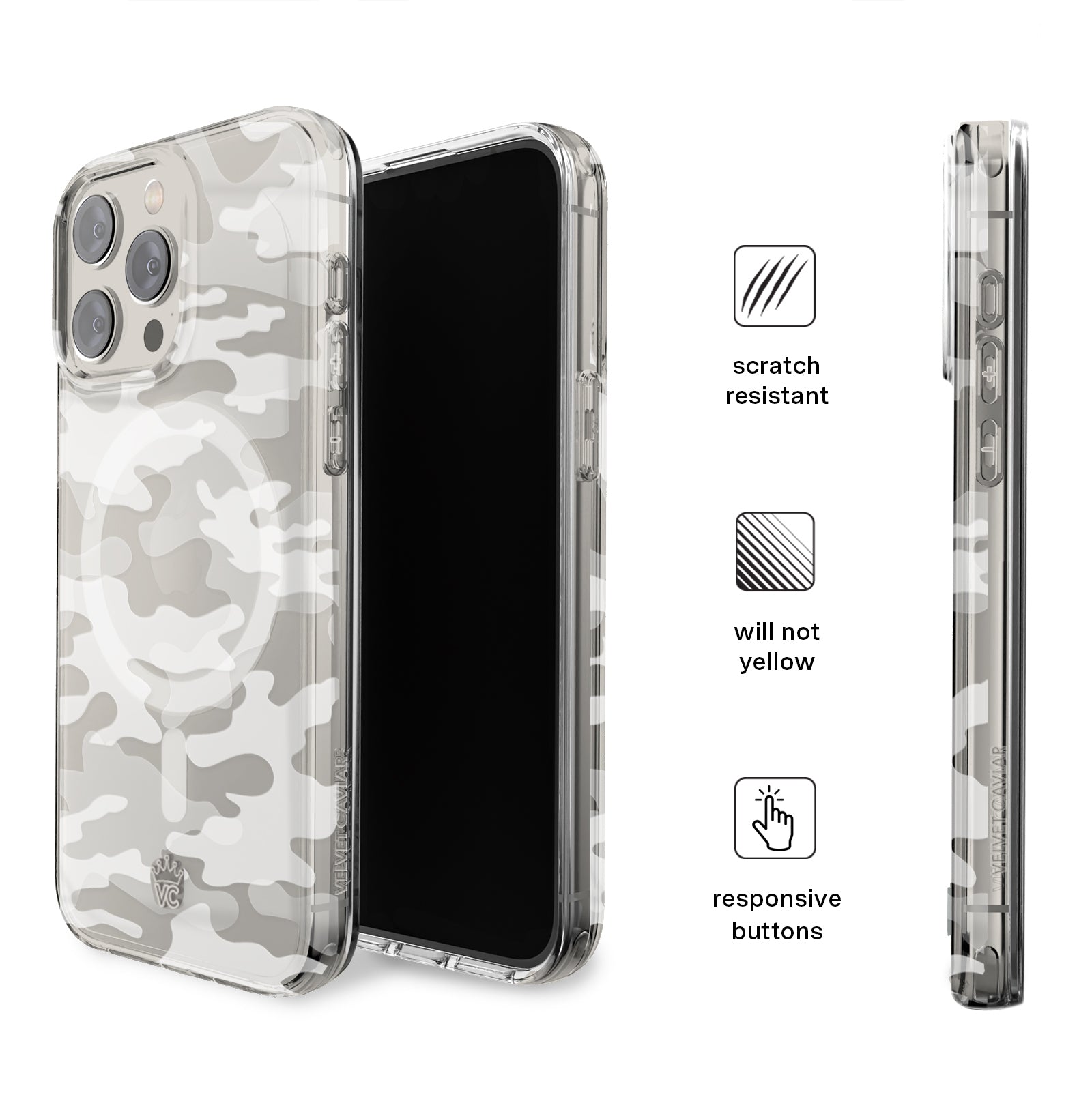 Frosted Camo iPhone Case - Matte Anti-Slip Protective Cover for iPhone [Model] | Perfect for Outdoor Adventures, Hiking & Daily Use