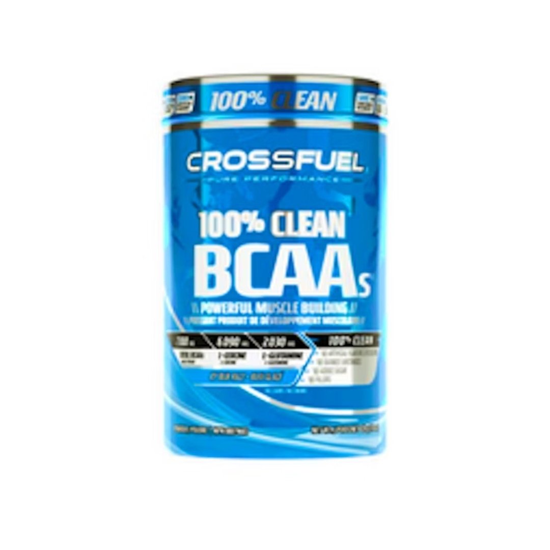 Crossfuel 100% Clean BCAA Powder - Blue Raspberry Flavor (220g) | Muscle Recovery & Workout Supplement for Athletes & Fitness Enthusiasts