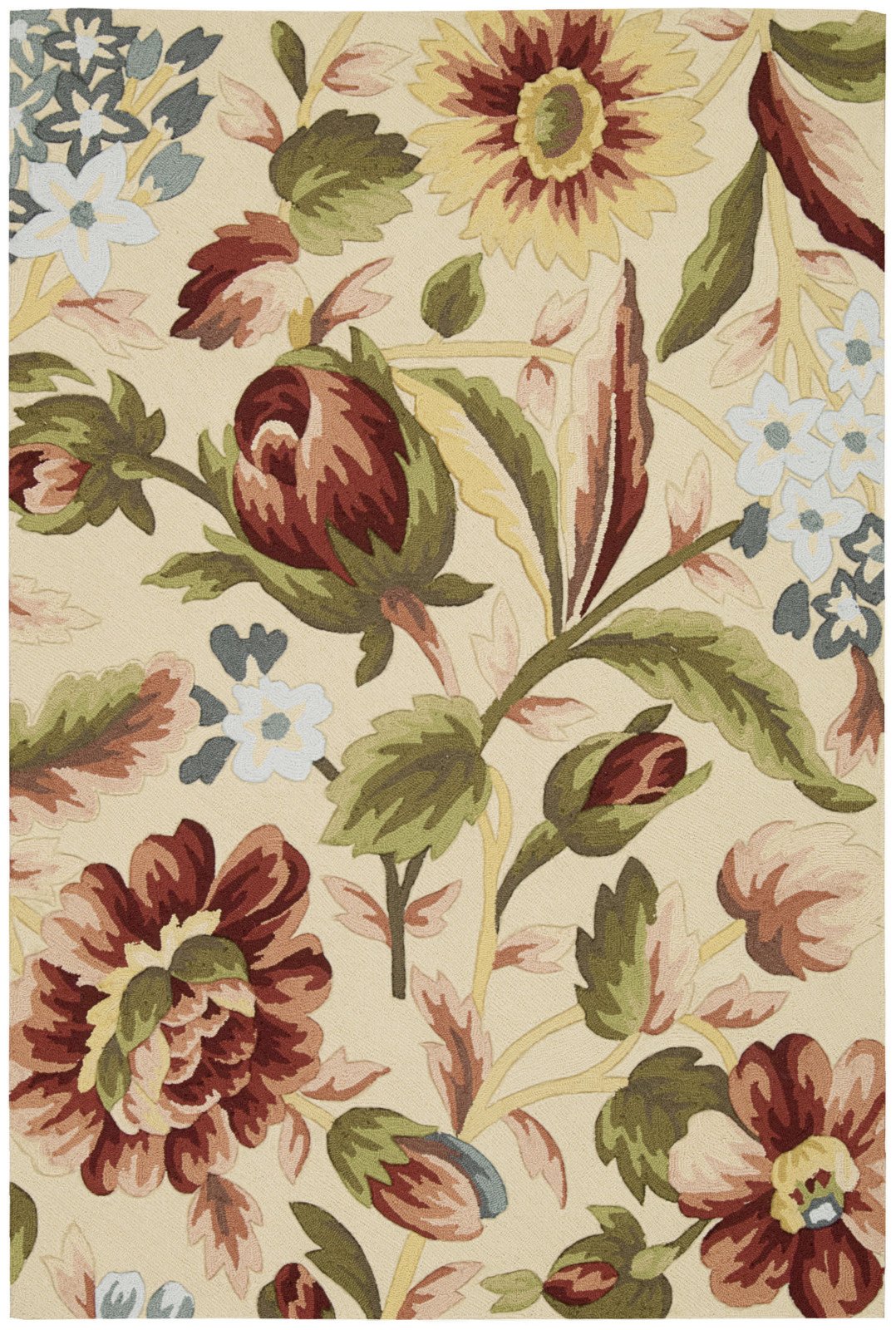 Nourison Fantasy Botanical Ivory 5' x 7'6