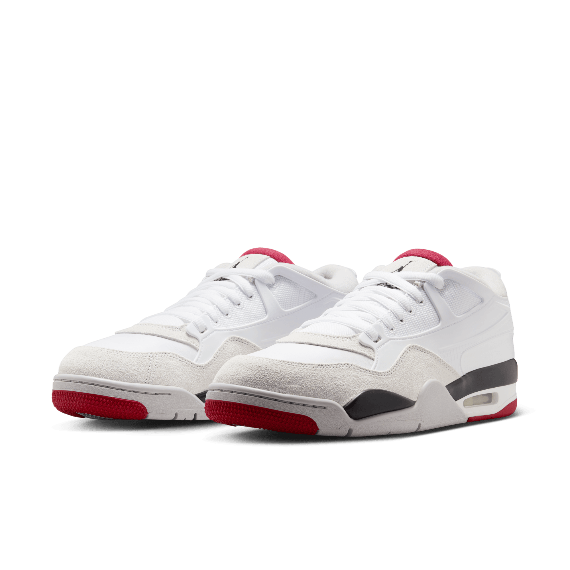 AIR JORDAN 4 Retro Men's Sneakers - White/Varsity Red Basketball Shoes for Men | Perfect for Streetwear, Gym & Casual Outfits