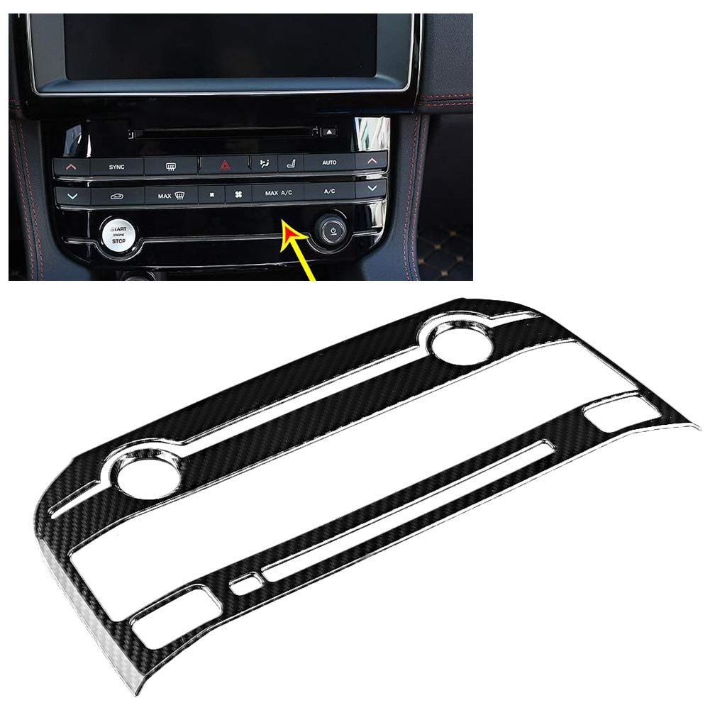 Carbon Fiber AC Center Frame Trim for Jaguar XE XF - Premium Car Interior Upgrade for Enhanced Style & Comfort