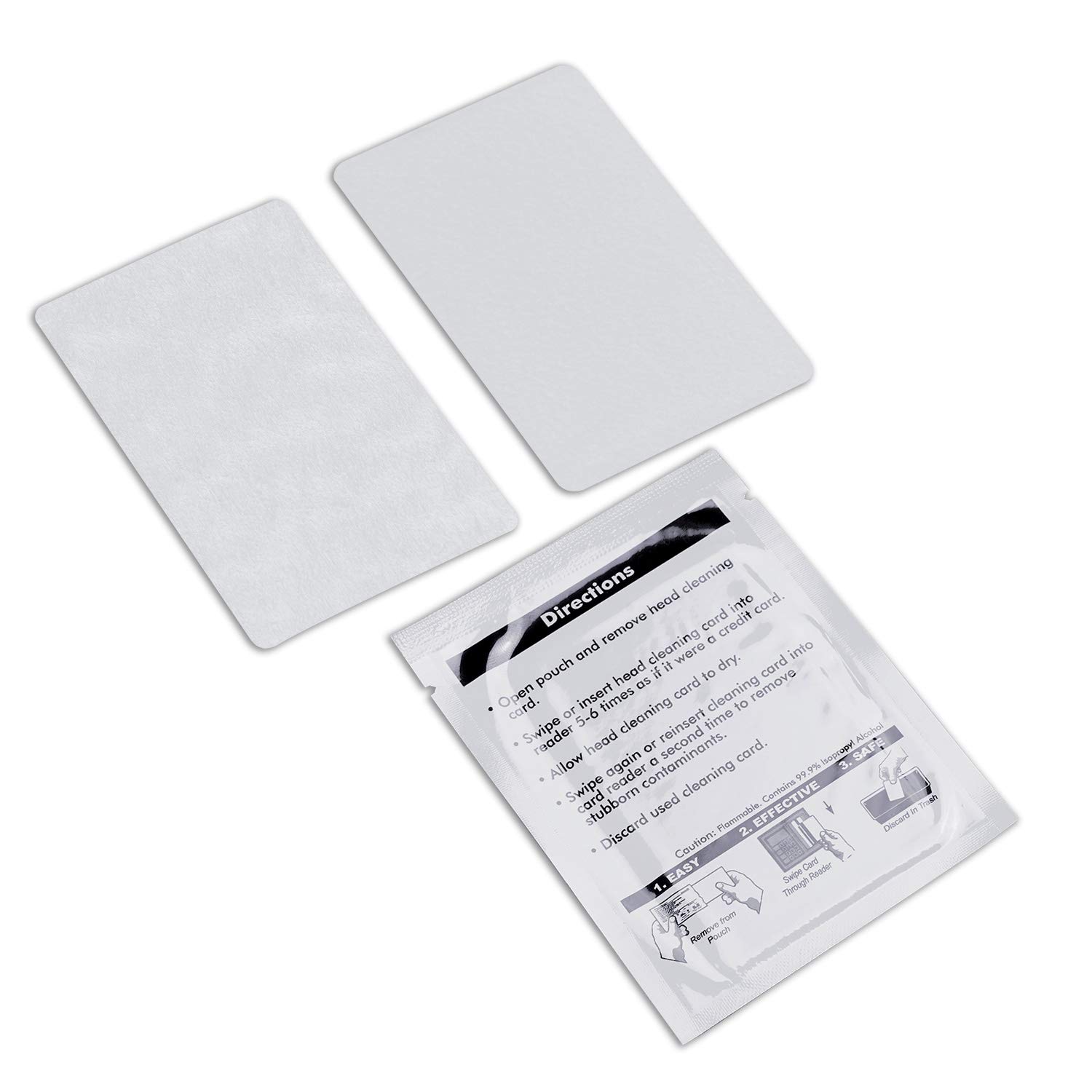 Ci Kyan Credit Card Reader Cleaner - 50 Pack CR80 Cleaning Cards for POS Swipe Terminals & Payment Machines | Remove Dust & Debris for Smooth Transactions in Retail Stores, Restaurants & Banks