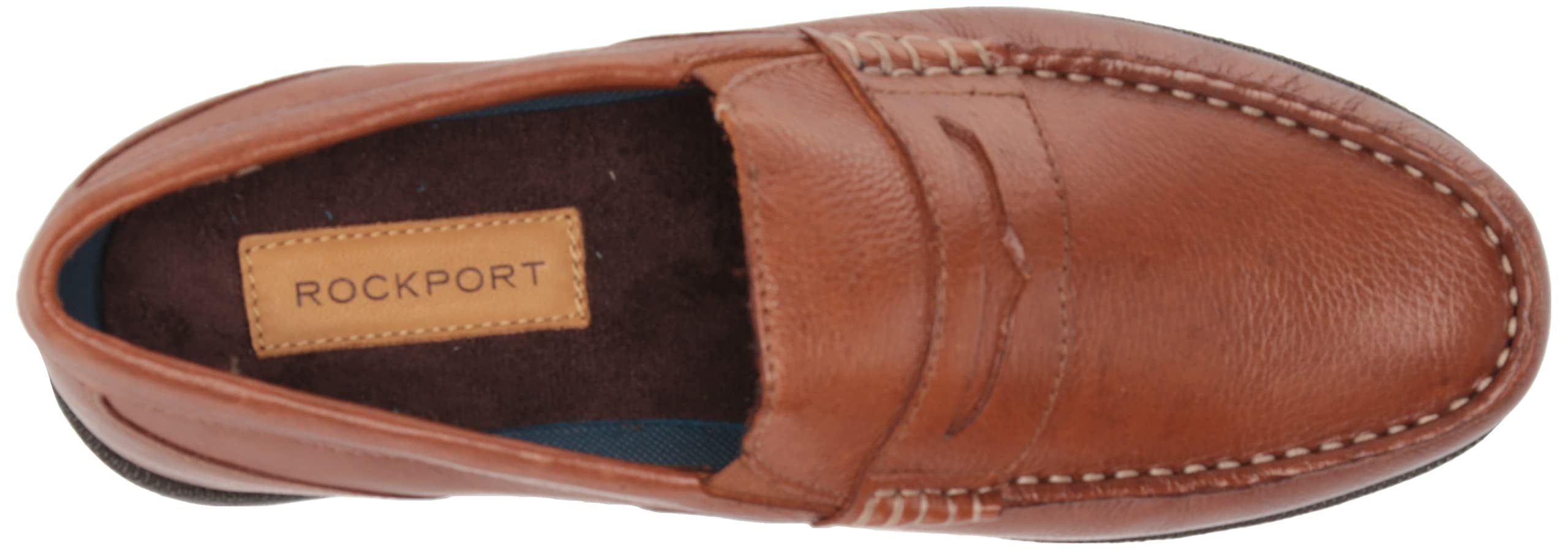 Rockport Men's Preston Penny Loafer - Comfortable Slip-On Dress Shoes for Business & Casual Wear | Breathable Leather Oxfords for Office, Travel & Everyday Use