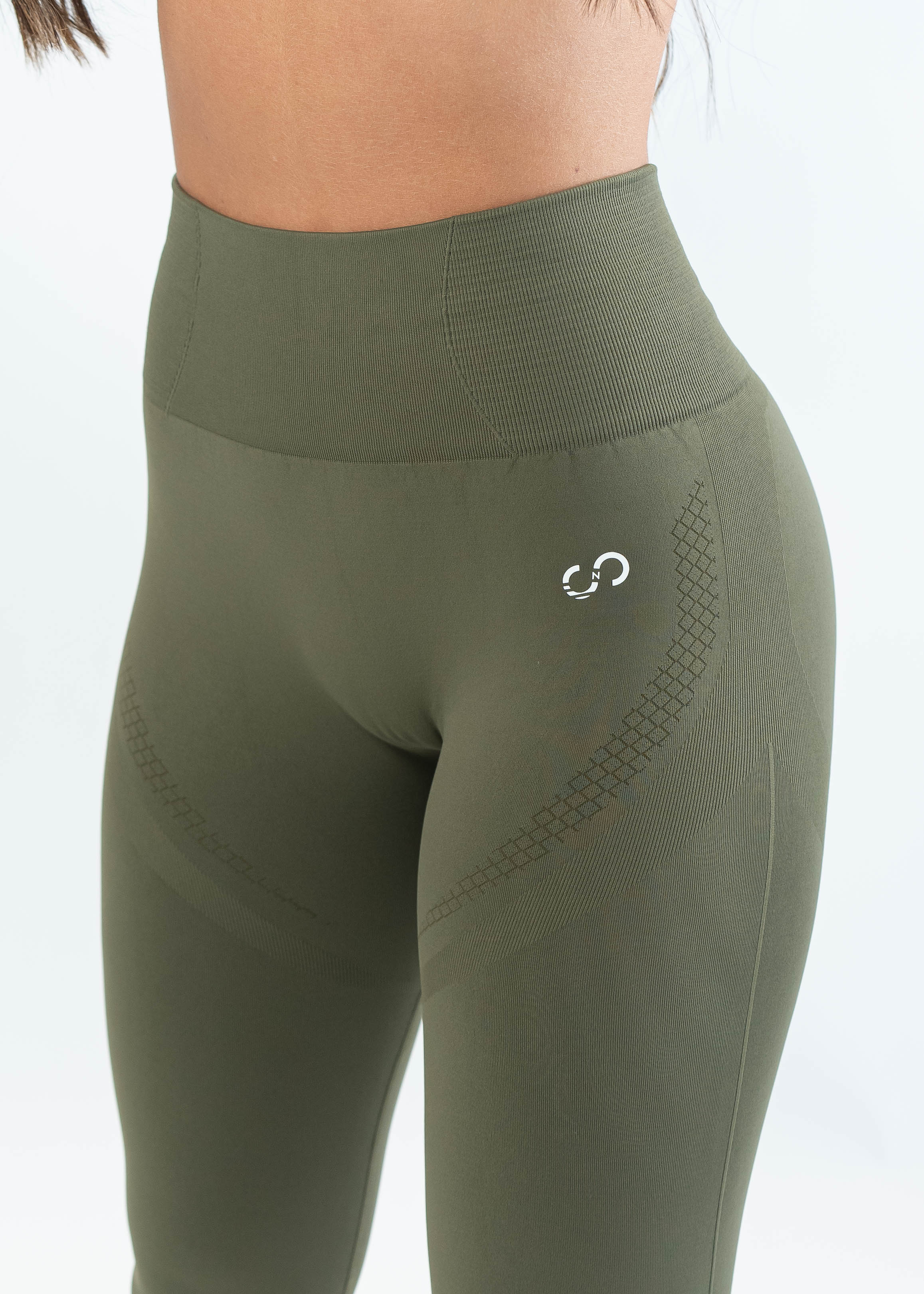 Sculpt Seamless Leggings for Women - High Waisted Yoga Pants in Grenade Green | Perfect for Gym, Running & Everyday Wear