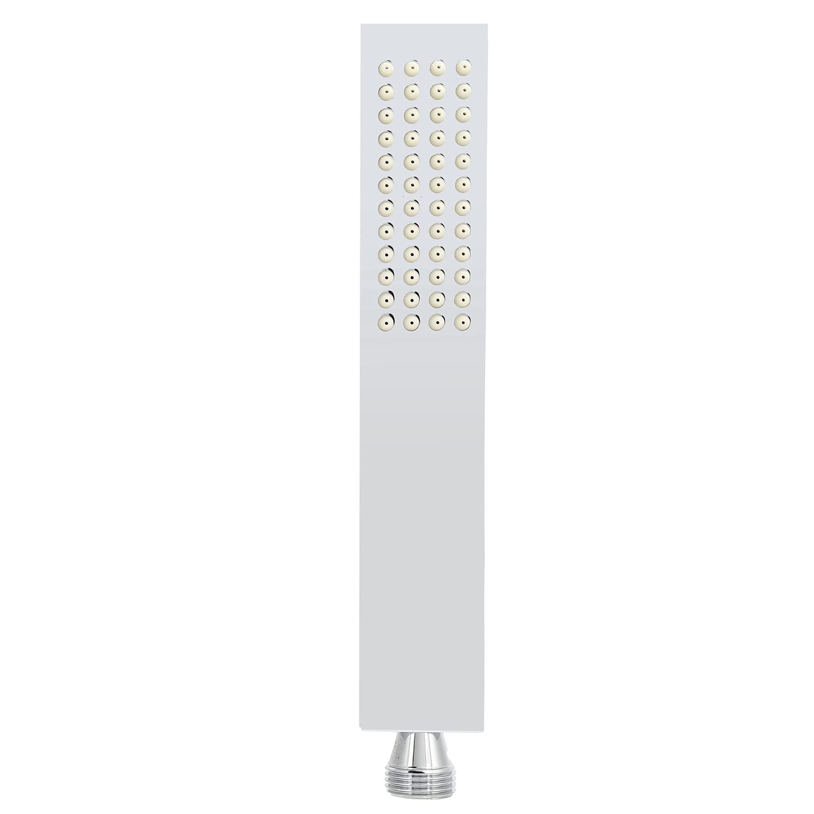 High Pressure Handheld Shower Head with Brass Flat Square Spray - Adjustable Bathroom Shower Sprayer for Home & Hotel Use - Perfect for Relaxing Massage and Water Saving