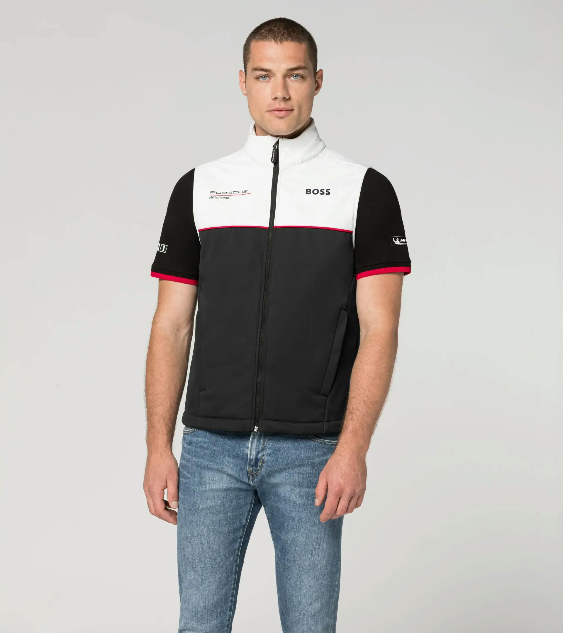 Porsche Unisex Softshell Vest for Men & Women - Lightweight, Windproof & Water-Resistant Motorsport Jacket - Perfect for Racing, Outdoor Adventures & Casual Wear