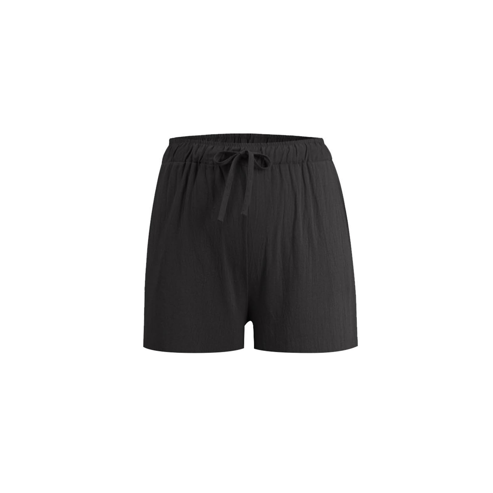 Women's Linen Shorts - Summer Cotton Linen Knee-Length Shorts with Drawstring Waist | Beach, Lounge & Casual Wear